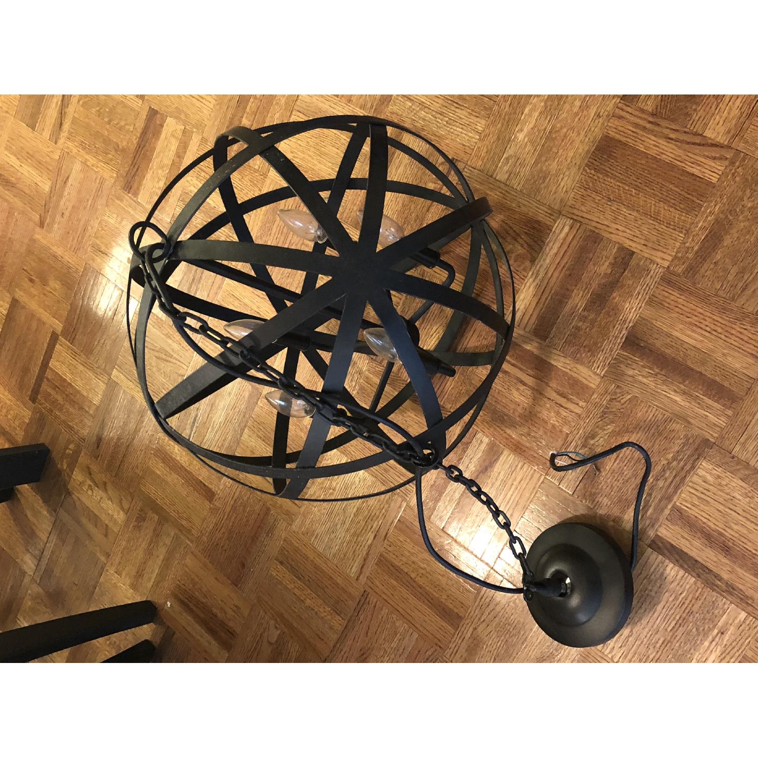 World Market Metal Hanging Orb Light - image-3