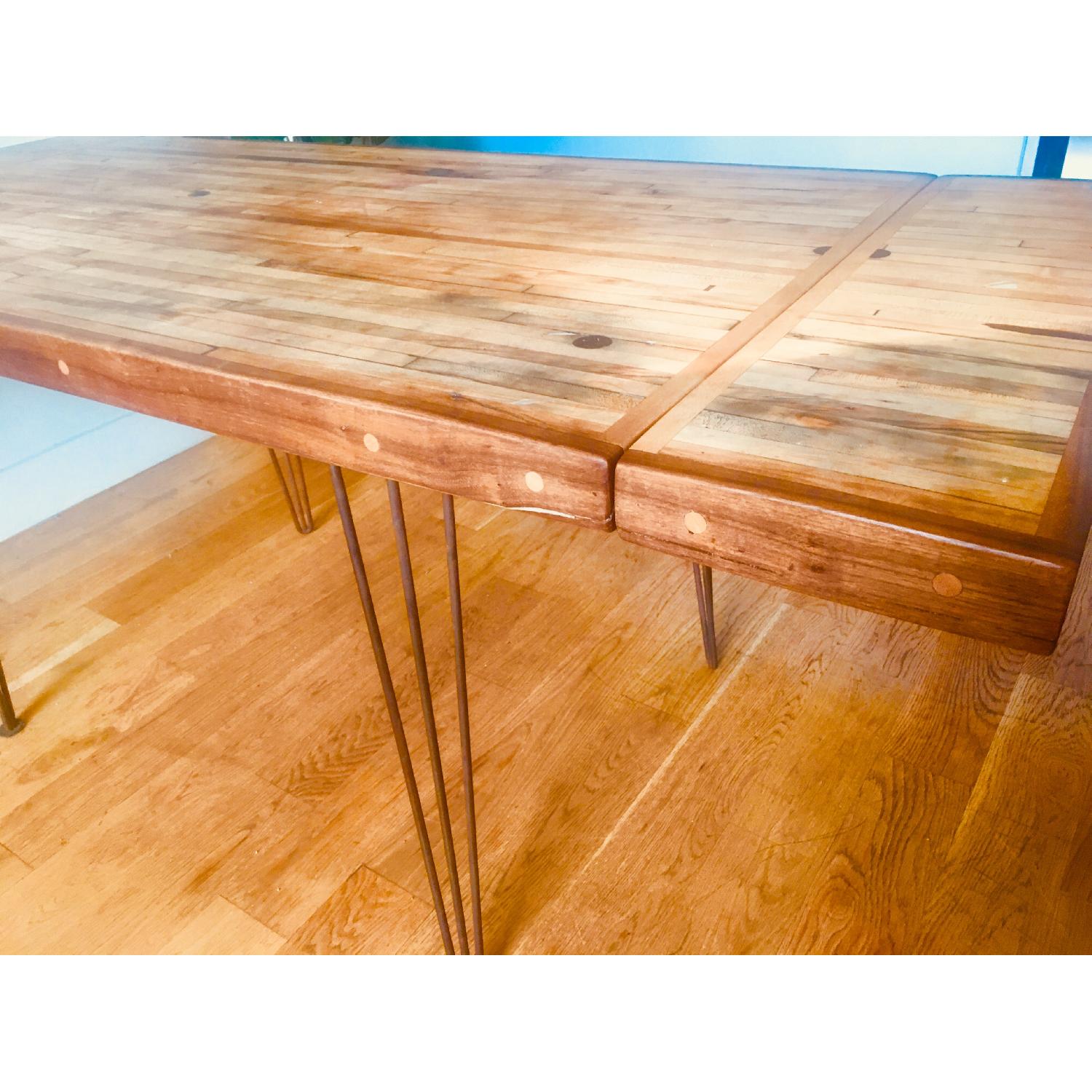 Reclaimed Dining Table w/ Extendable Leaves AptDeco