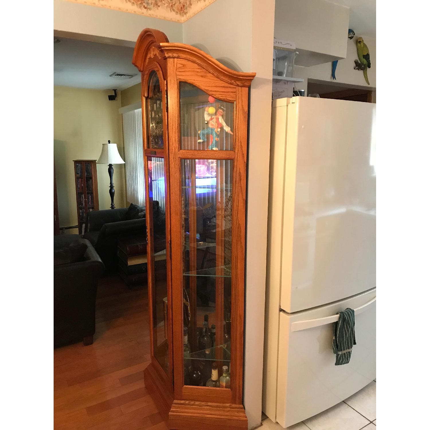Howard Miller Grandfather Clock Curio - image-2