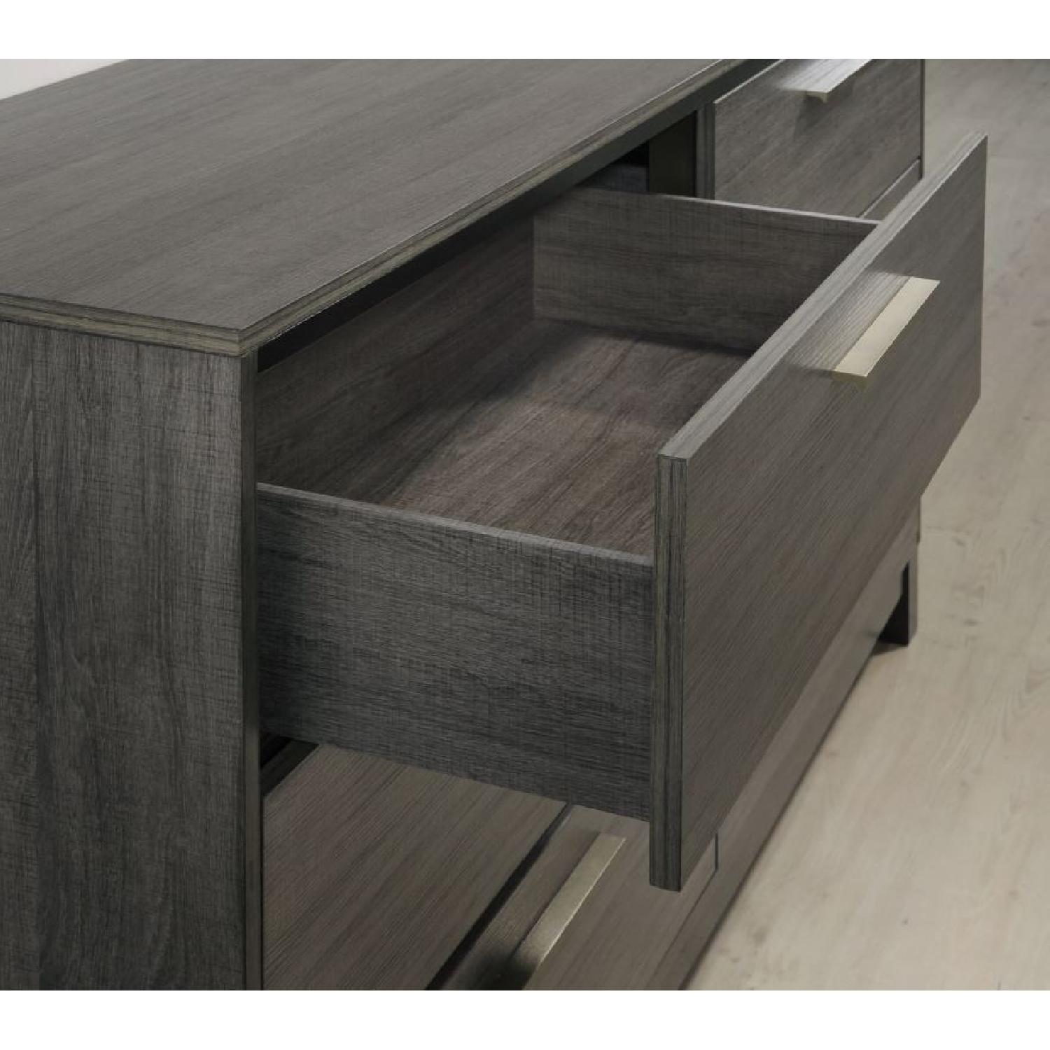 Round Hill Ioana Antique Grey Finish 2 Drawer Nightstand - image-2