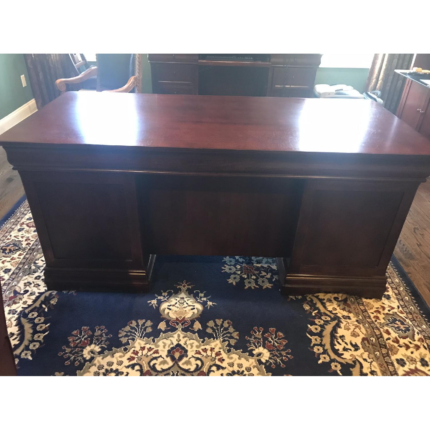 Mahogany Executive Desk - image-1