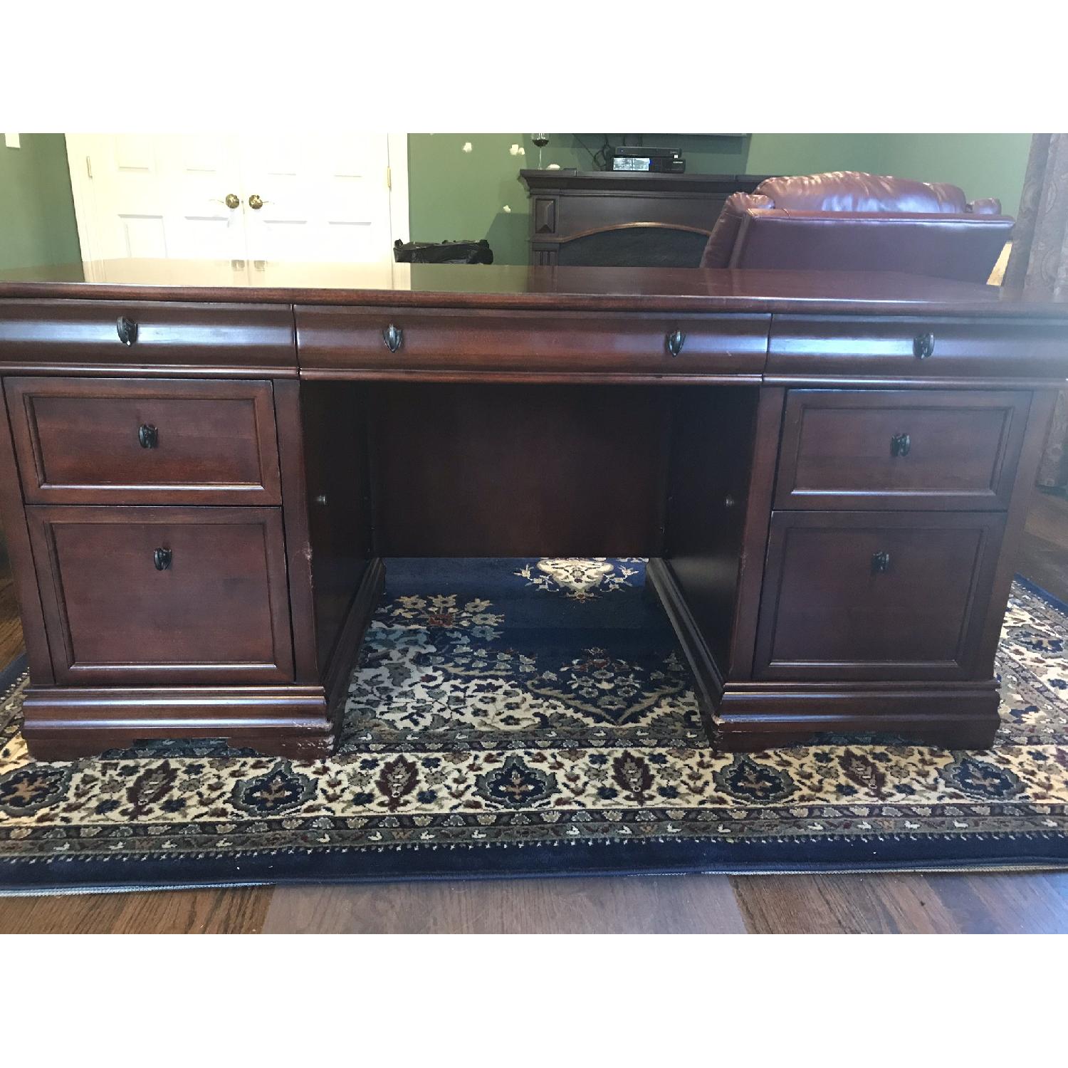 Mahogany Executive Desk - image-2