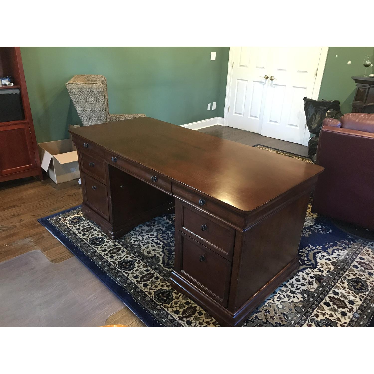 Mahogany Executive Desk - image-3