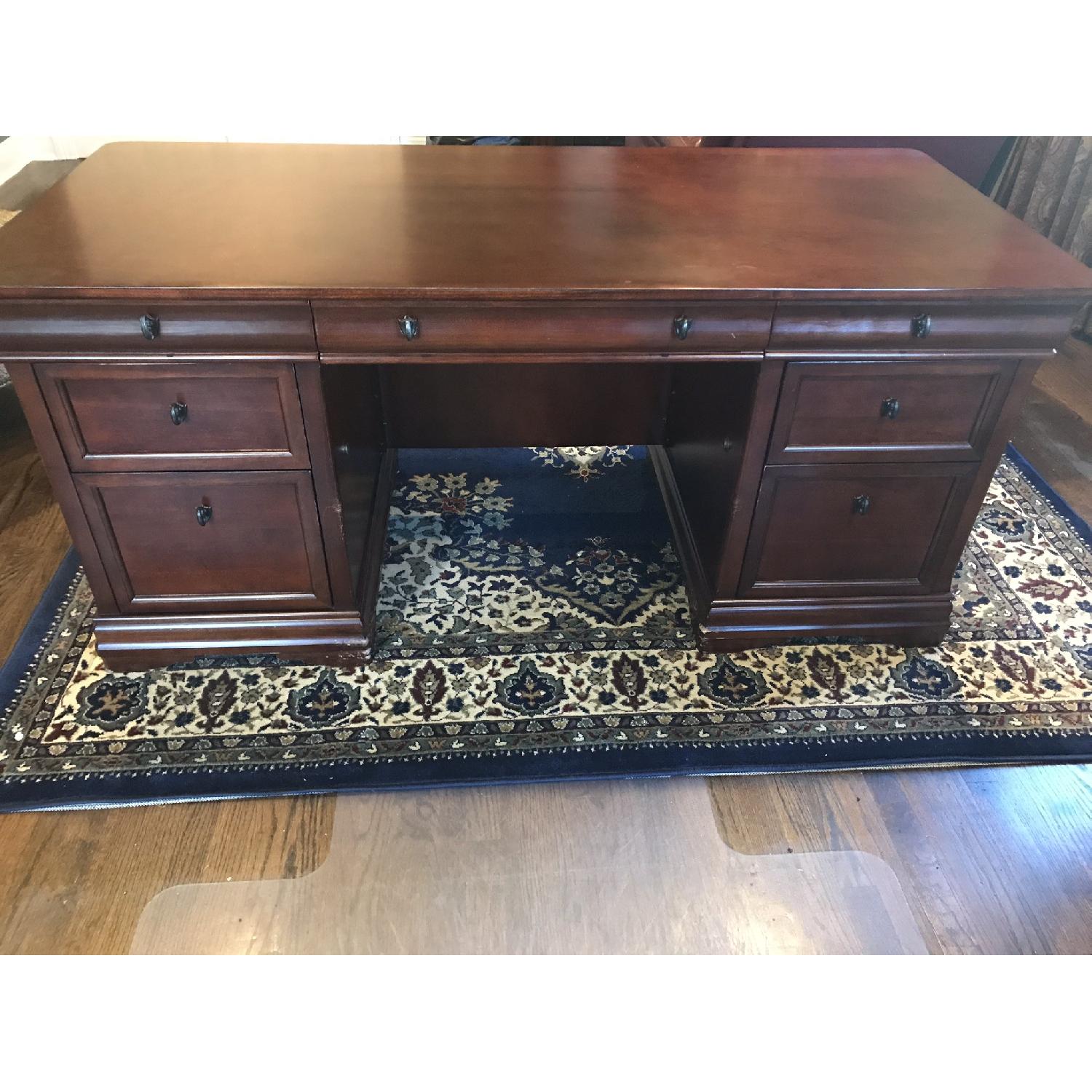 Mahogany Executive Desk - image-4