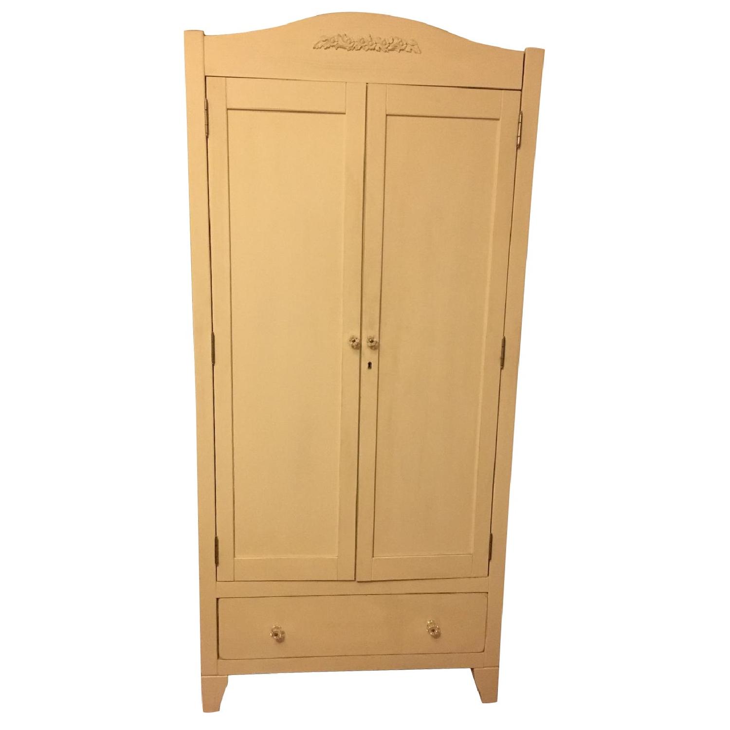 Pottery Barn Teen White Chez Moi Armoire - image-0
