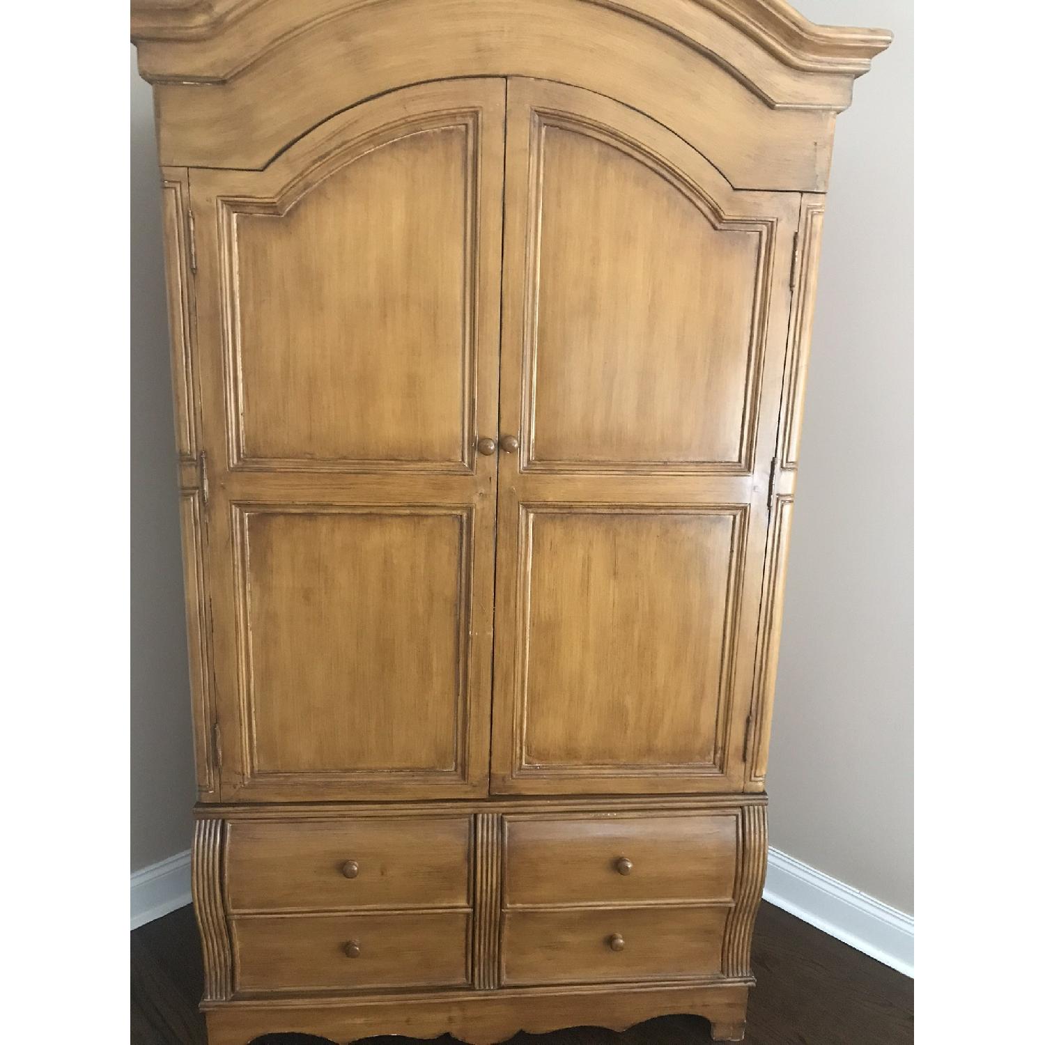 Wood Entertainment Armoire - image-2