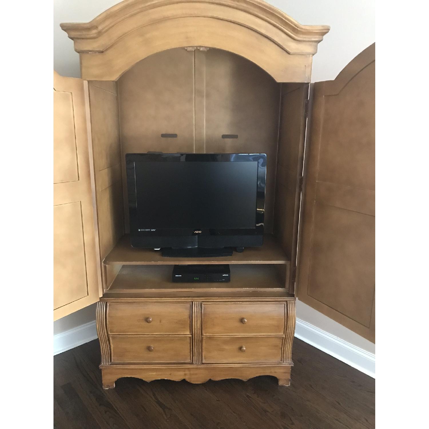 Wood Entertainment Armoire - image-4