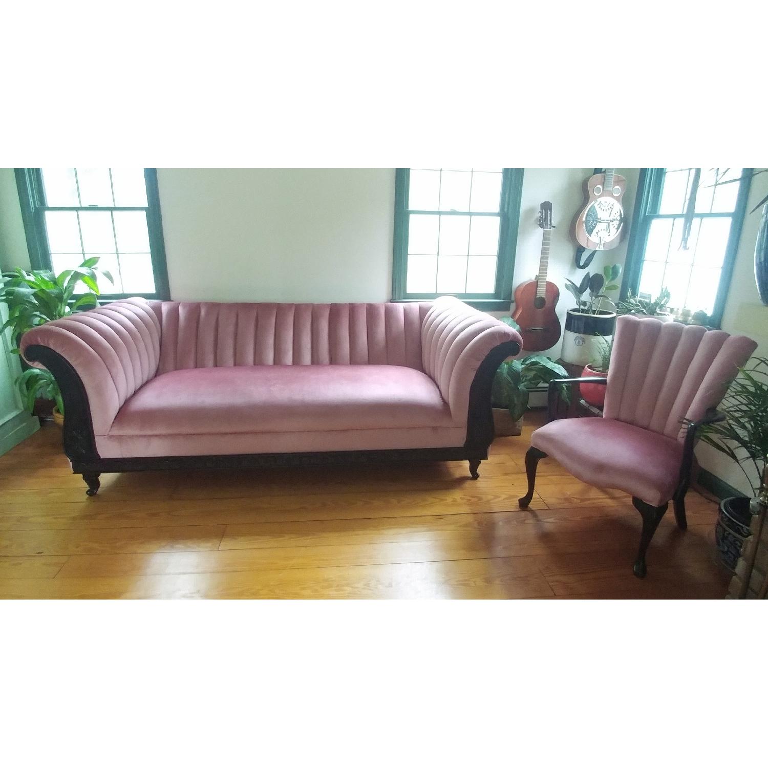 Vintage Sofa + Matching Chair - image-1