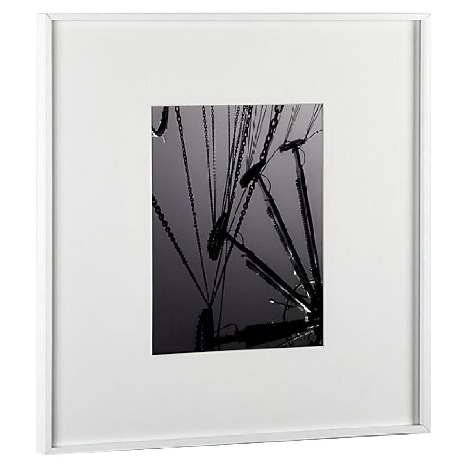 CB2 White Gallery Frame AptDeco