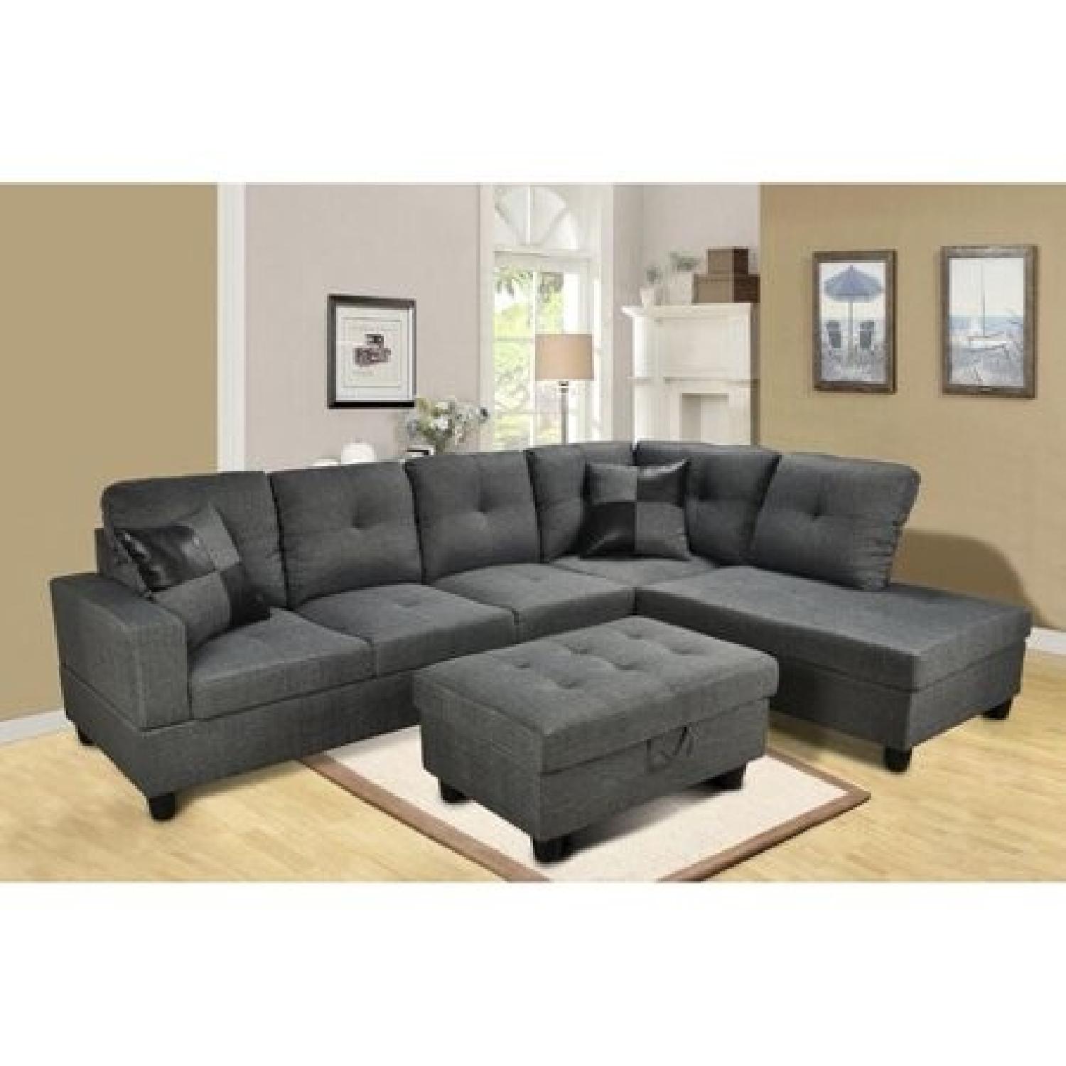 Beverly Furniture Benjamin Sectional Sofa & Ottoman - image-9