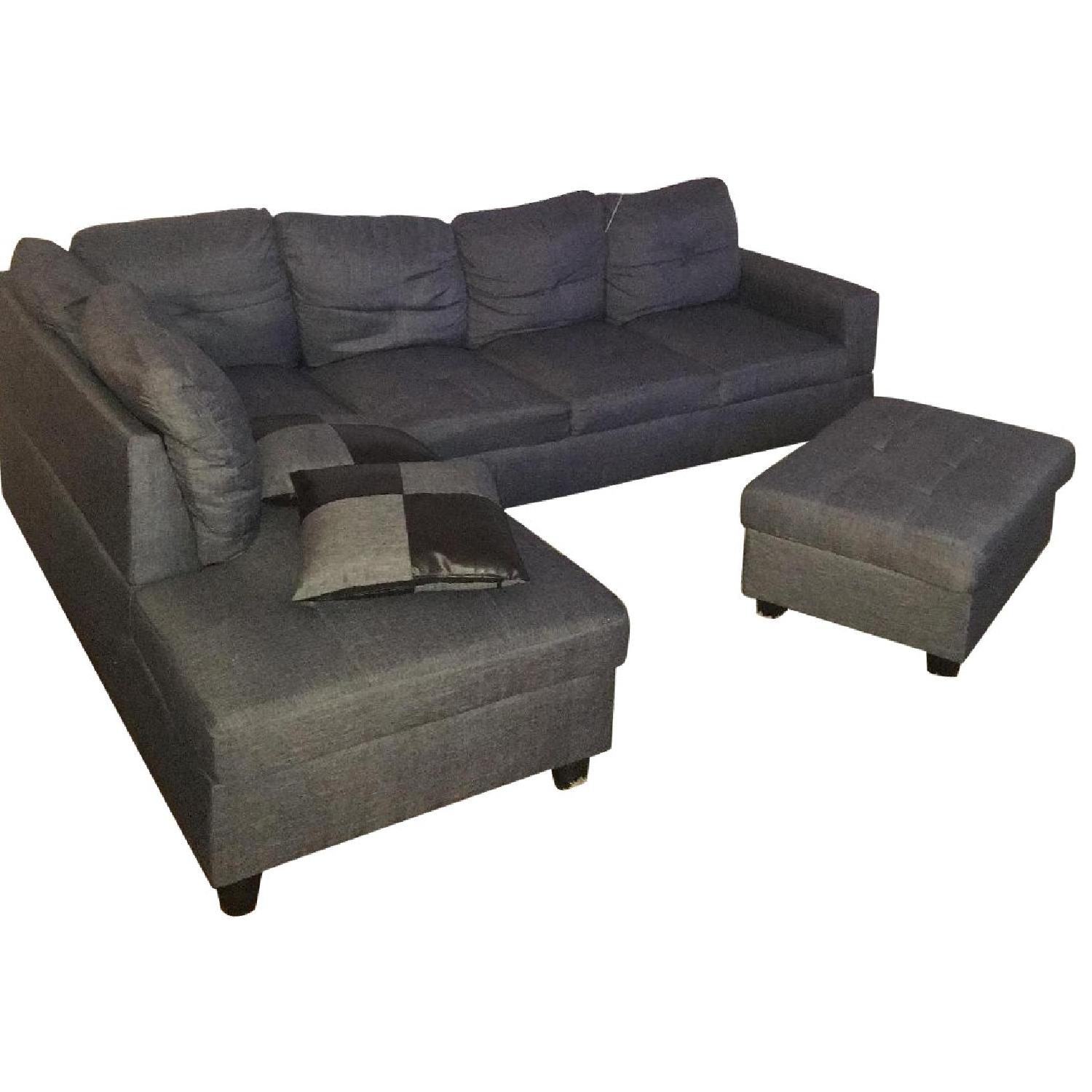 Beverly Furniture Benjamin Sectional Sofa & Ottoman - image-0