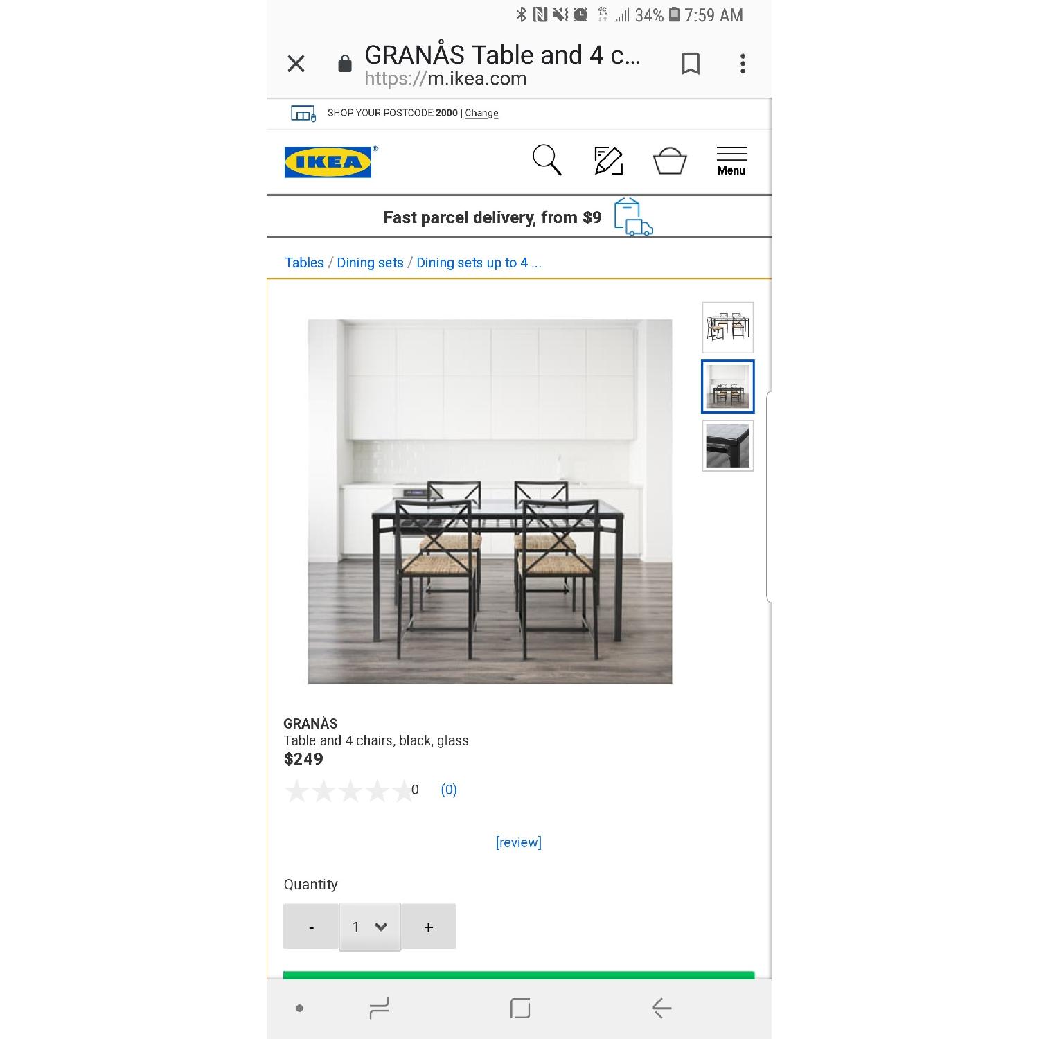 Ikea Granas Dining Table w/ 4 Chairs - image-3