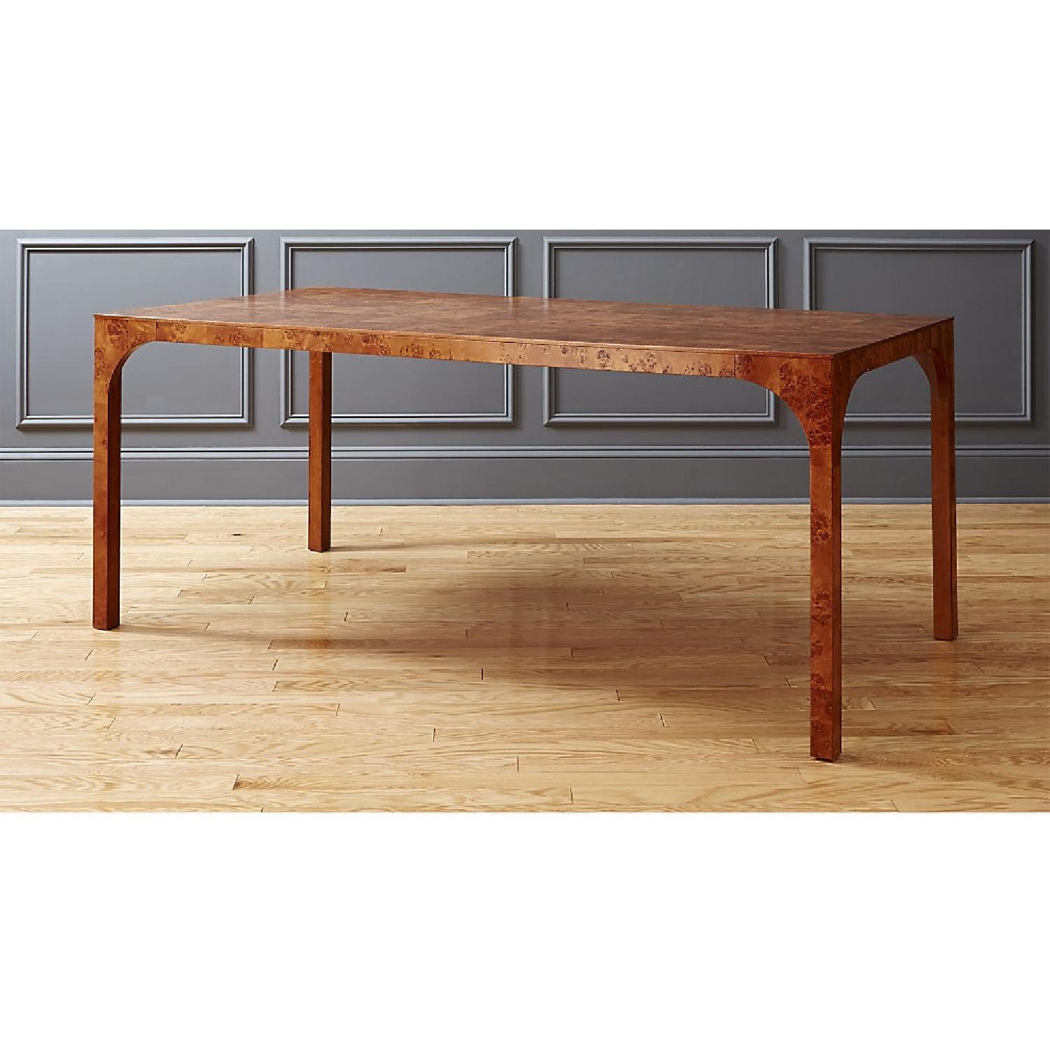 CB2 Aqua Virgo Burl Dining Table - image-1