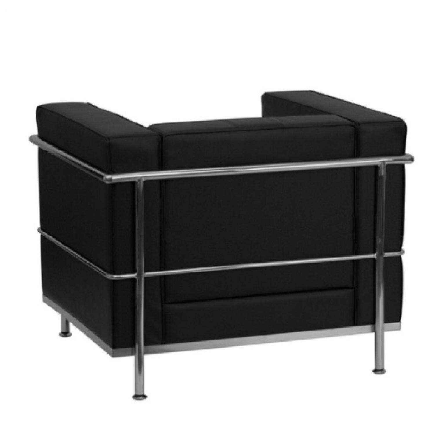 Le Corbusier LC2 Replica Black Leather Chair - image-1