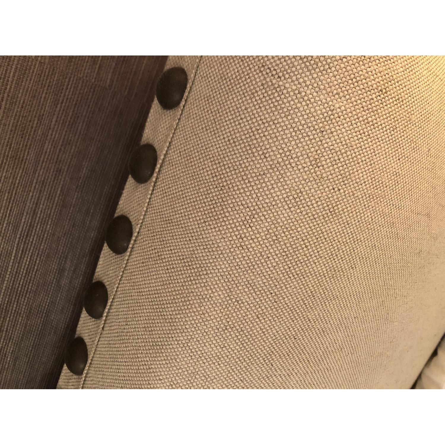 Pottery Barn Raleigh Curved Upholstered King Bed - image-3