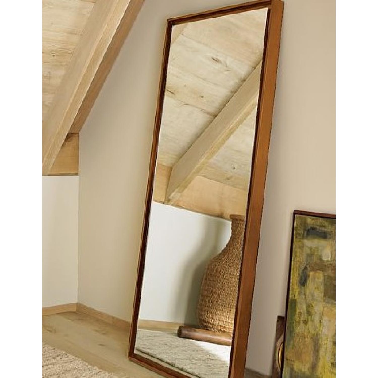 West Elm Mid Century Floating Wood Floor Mirror Aptdeco