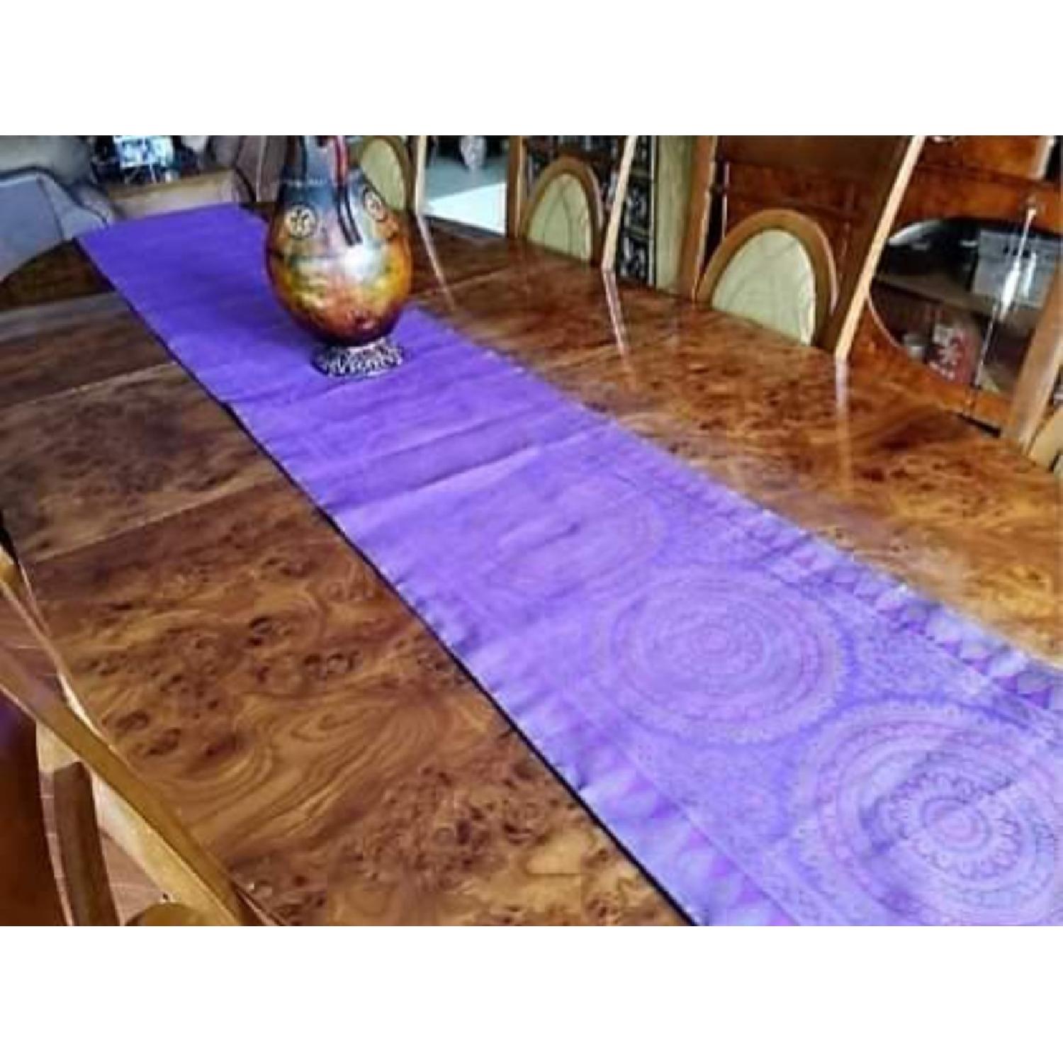 Antique Italian Expandable Dining Table w/ 6 Chairs - image-2