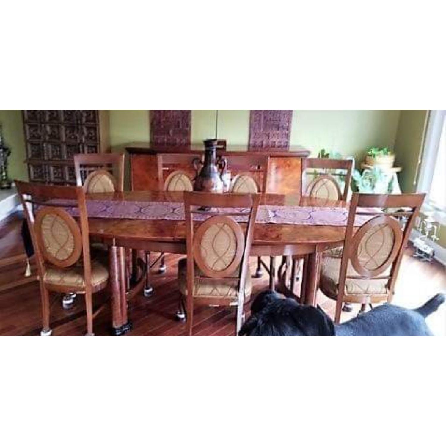 Antique Italian Expandable Dining Table w/ 6 Chairs - image-3