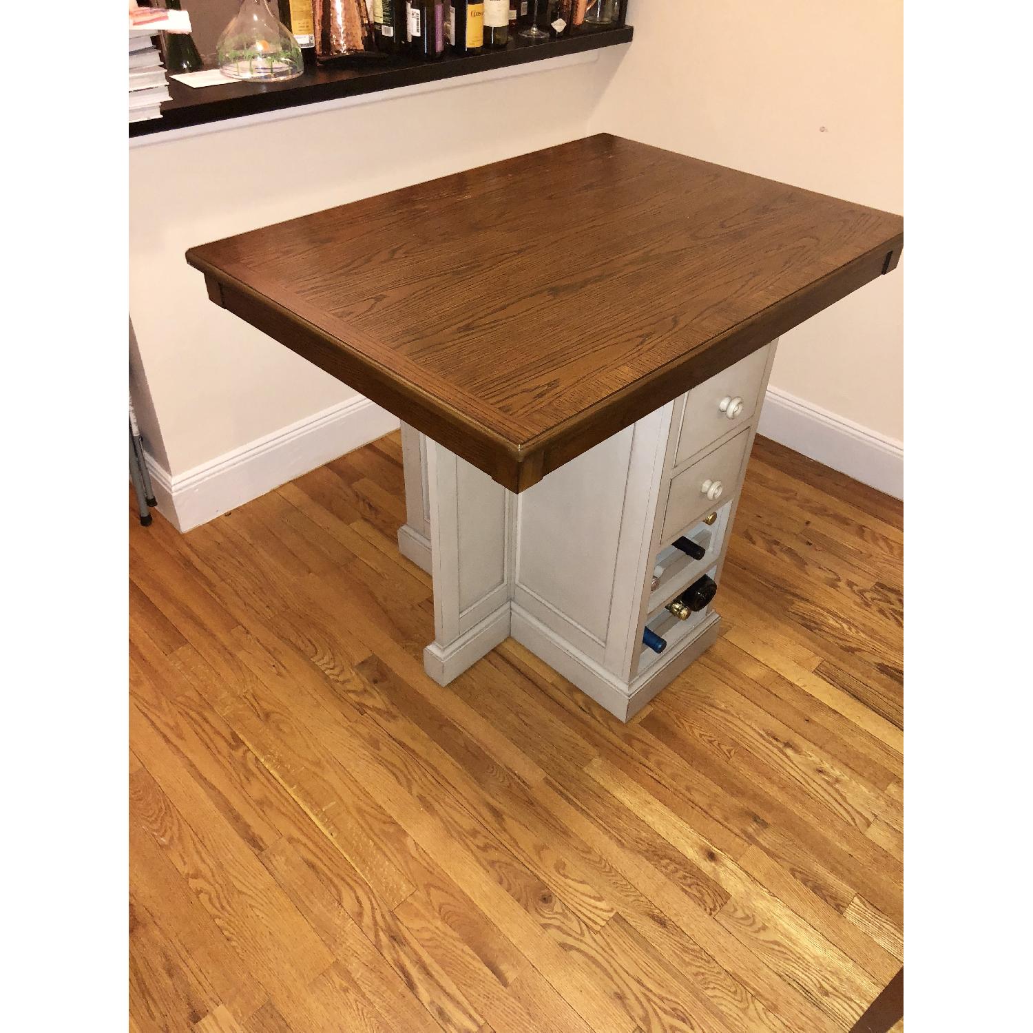 Raymour & Flanigan Counter Height Dining Table w/ Storage - image-1