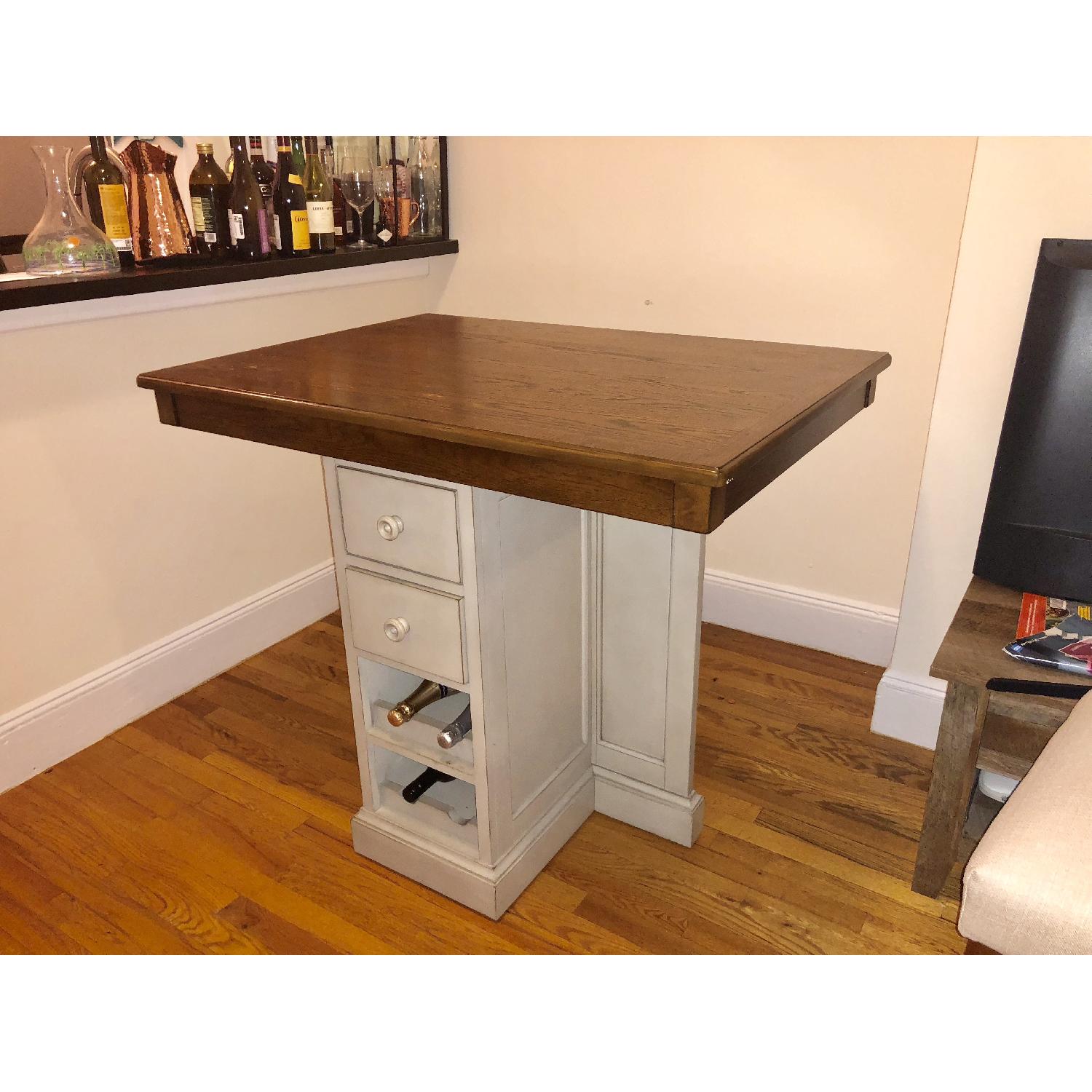 Raymour & Flanigan Counter Height Dining Table w/ Storage - image-2