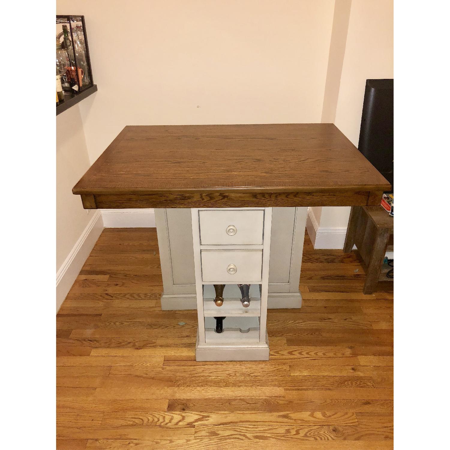 Raymour & Flanigan Counter Height Dining Table w/ Storage - image-3