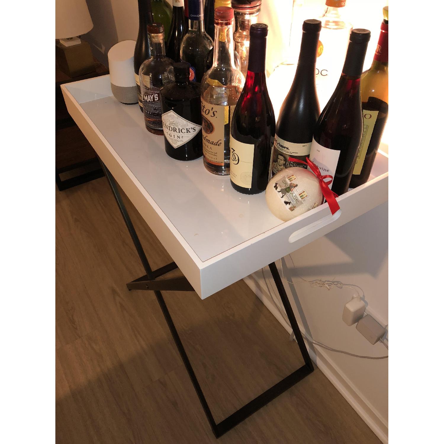 West Elm Butler Stand w/ White Tray - image-3