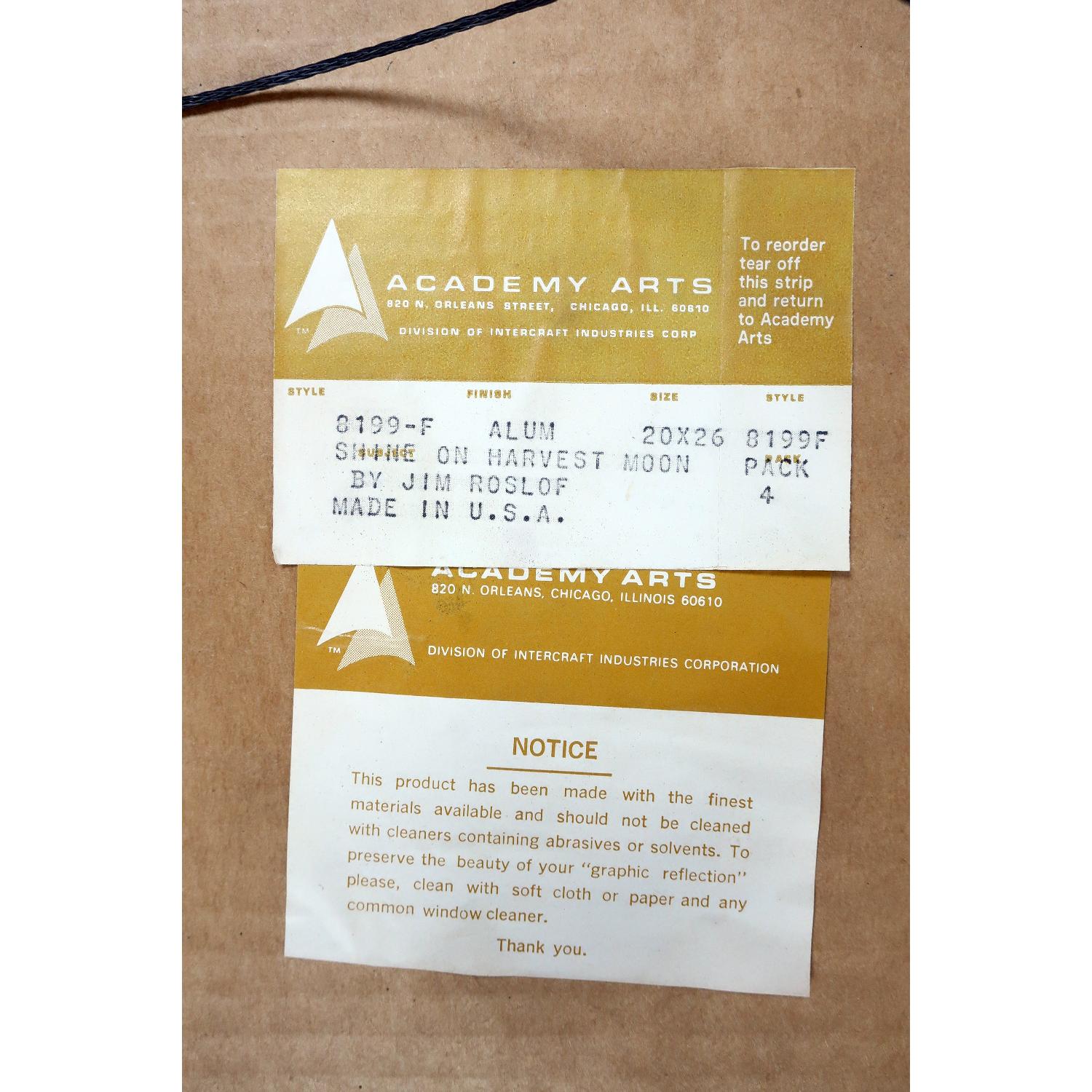 1970s Vintage Painted Mirror by Jim Rosloff for Academy Arts - image-4