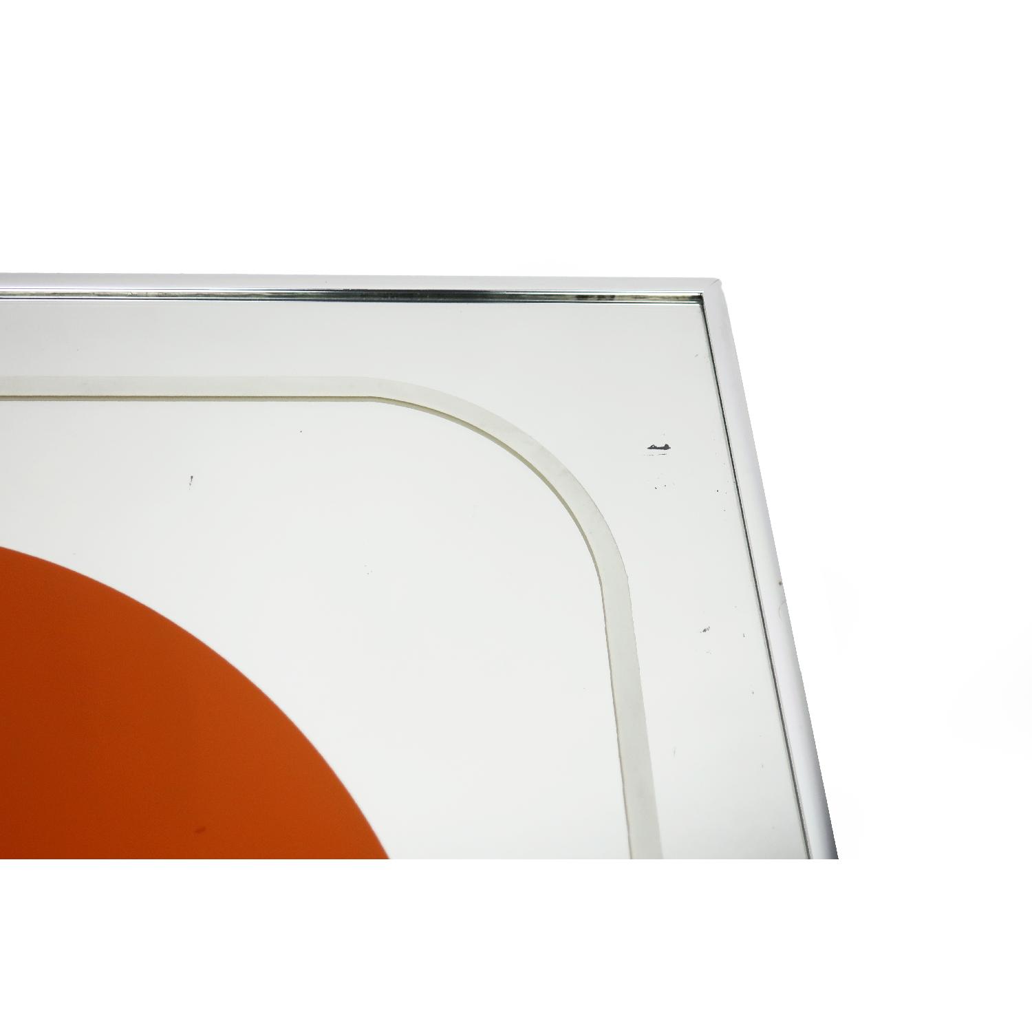 1970s Vintage Painted Mirror by Jim Rosloff for Academy Arts - image-7