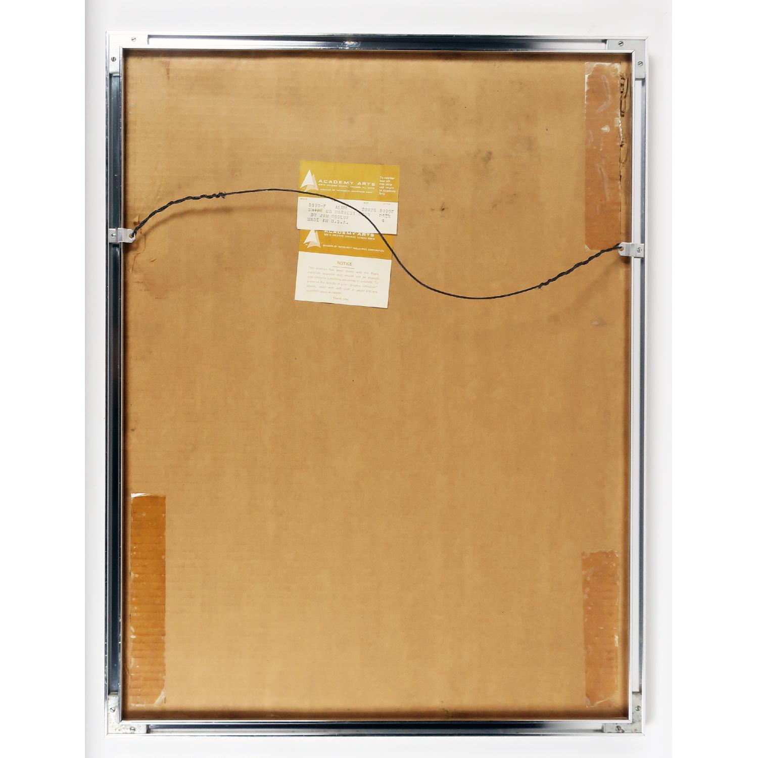 1970s Vintage Painted Mirror by Jim Rosloff for Academy Arts - image-8