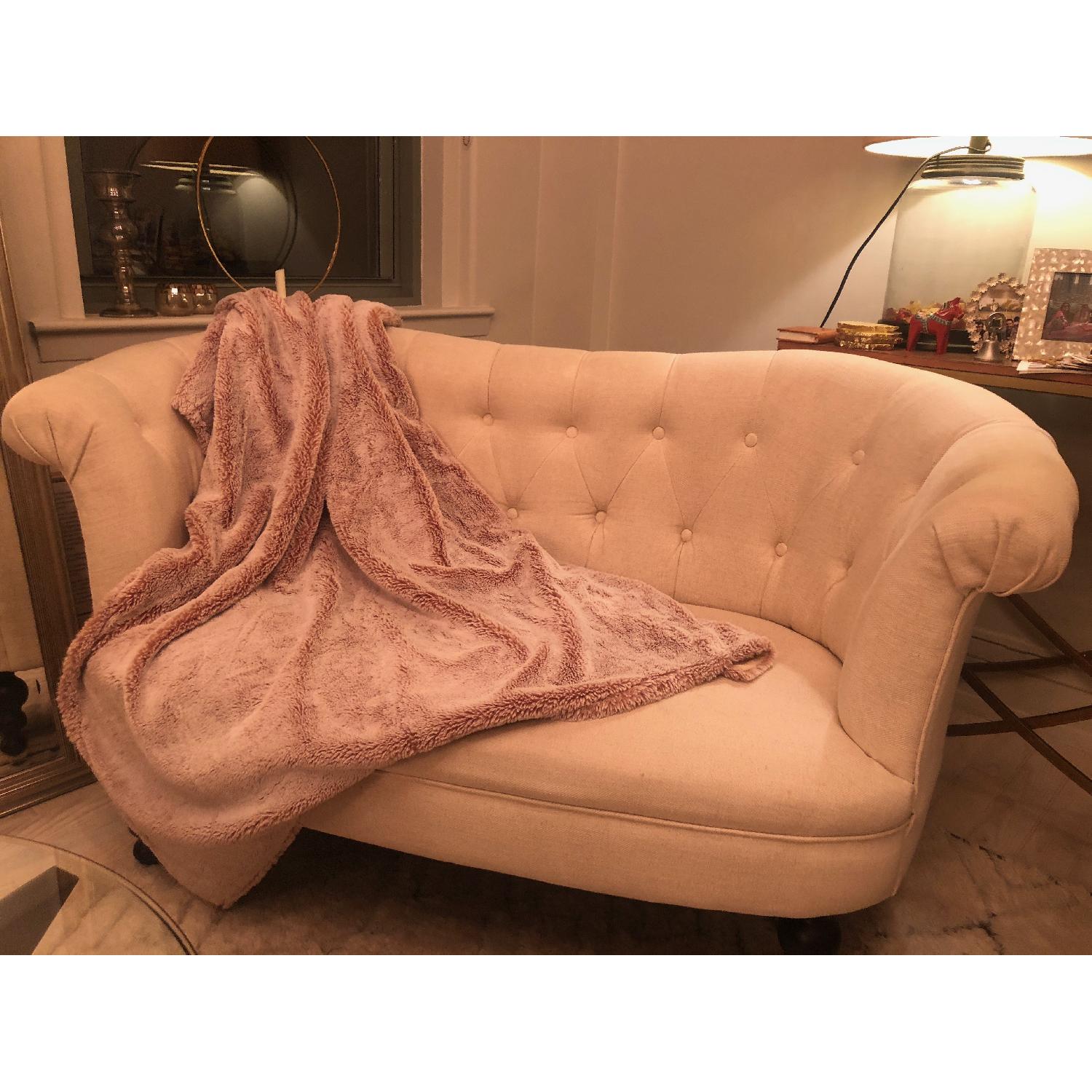 Pier 1 Colette Flax Beige Loveseat - image-1