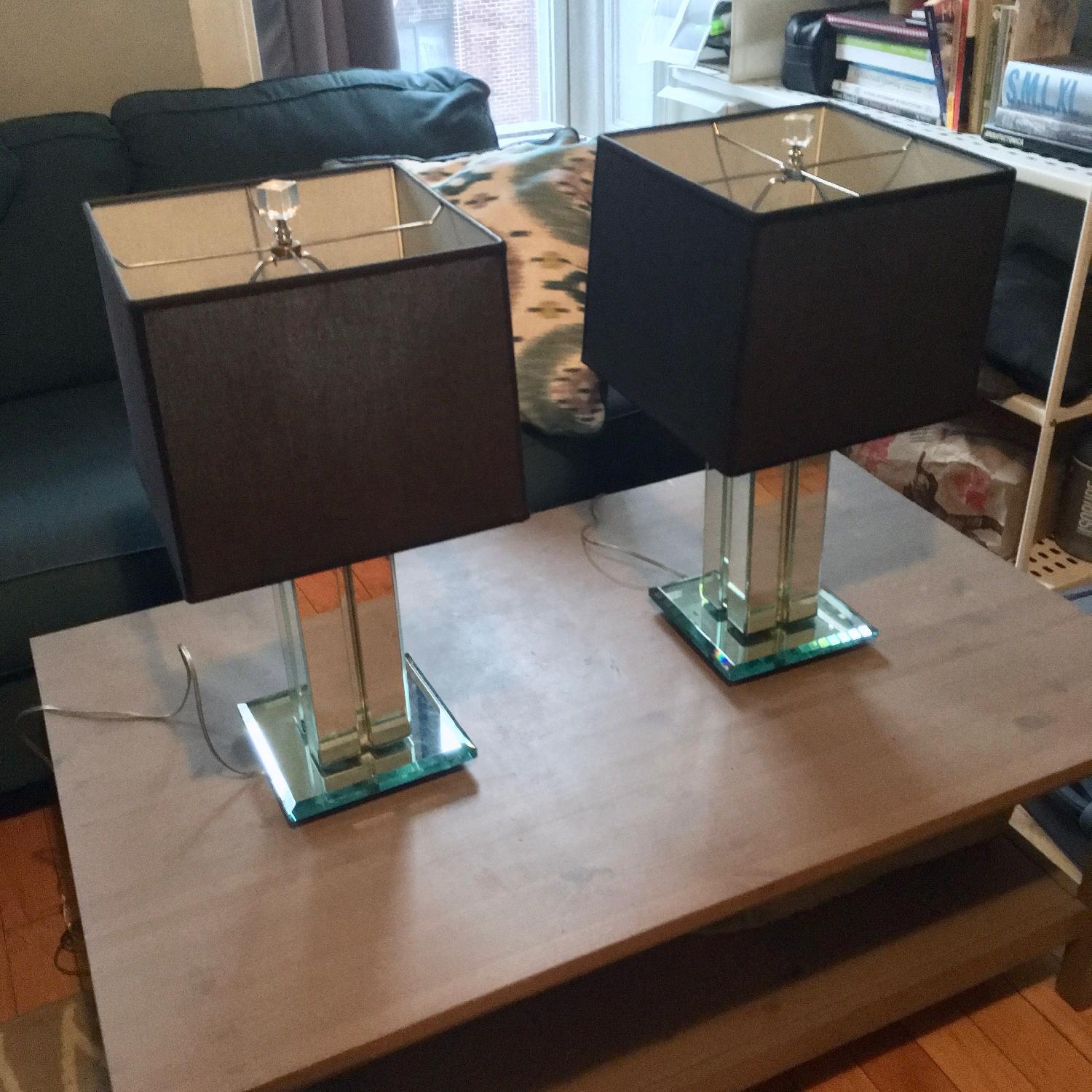 Mid Century Modern Mirrored Table Lamps - image-10
