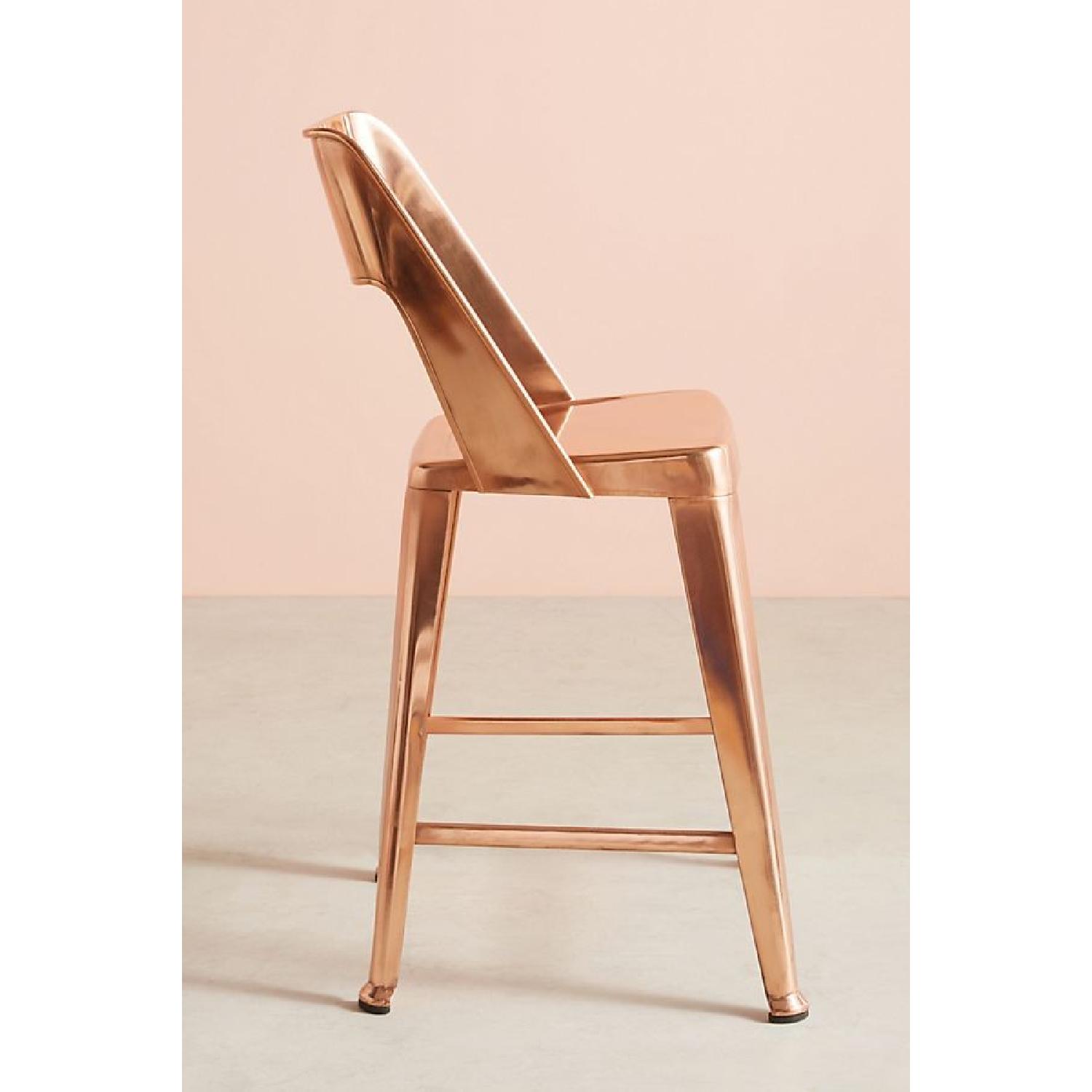 Anthropologie Brass Spenser Counter Stools - image-4