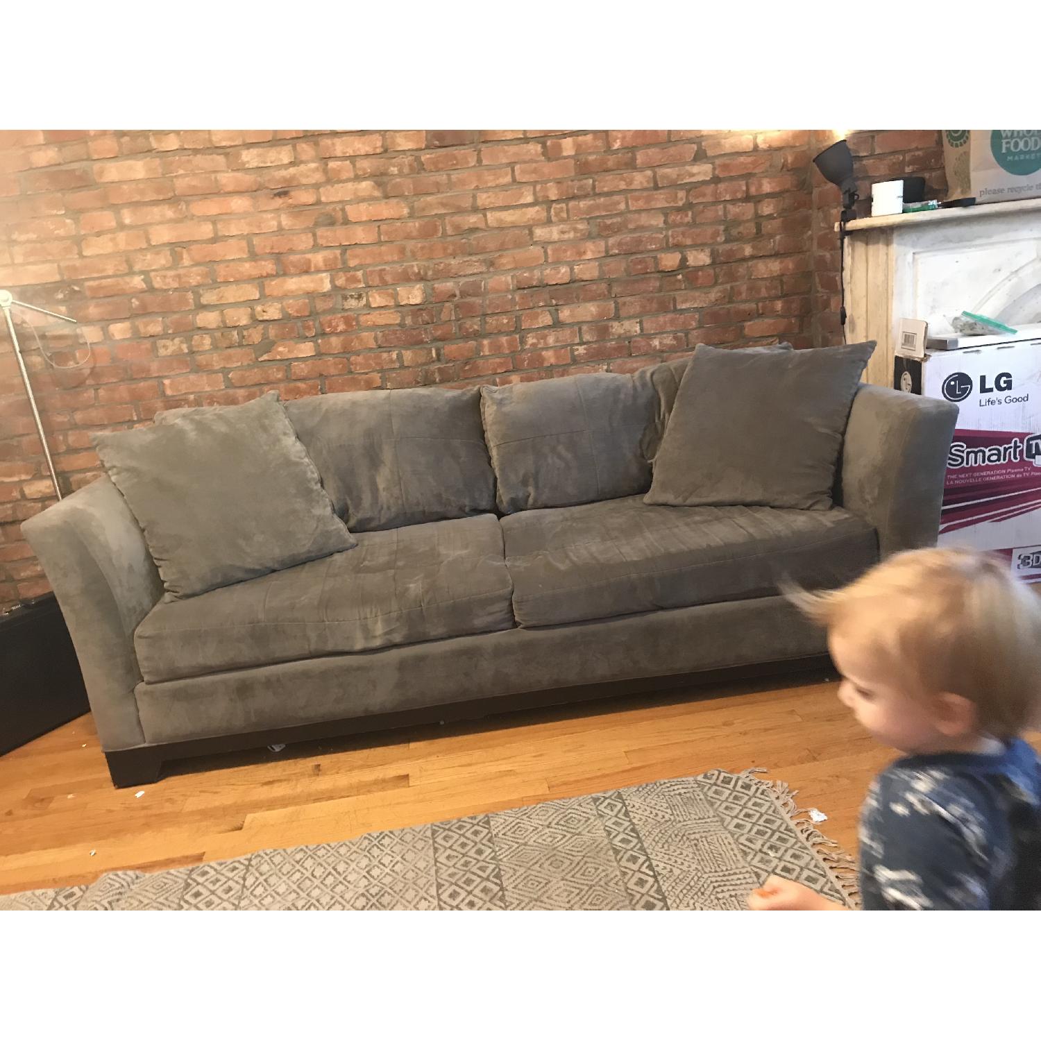 Macy's Elliot Grey Sleeper Sofa - image-9