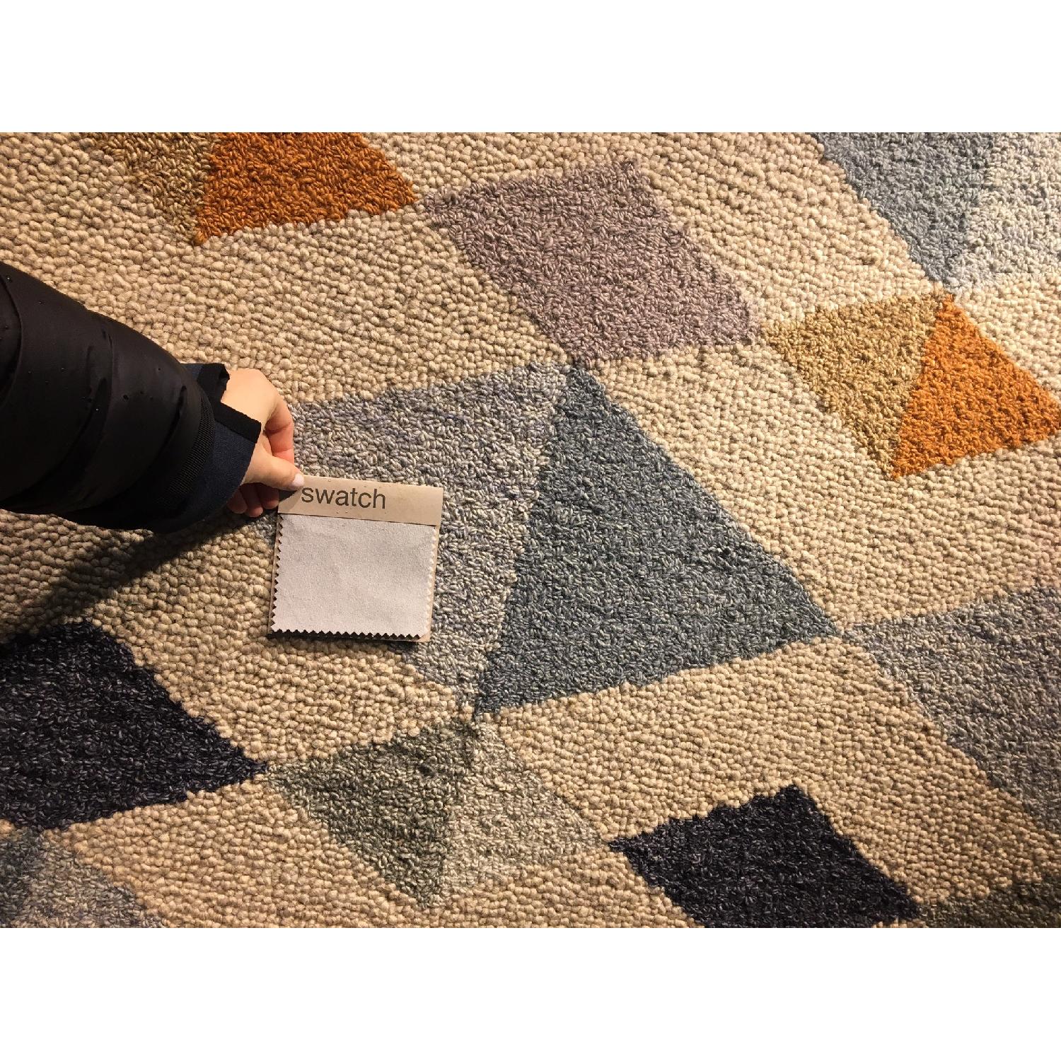Crate & Barrel Orson Diamond Rug - image-3