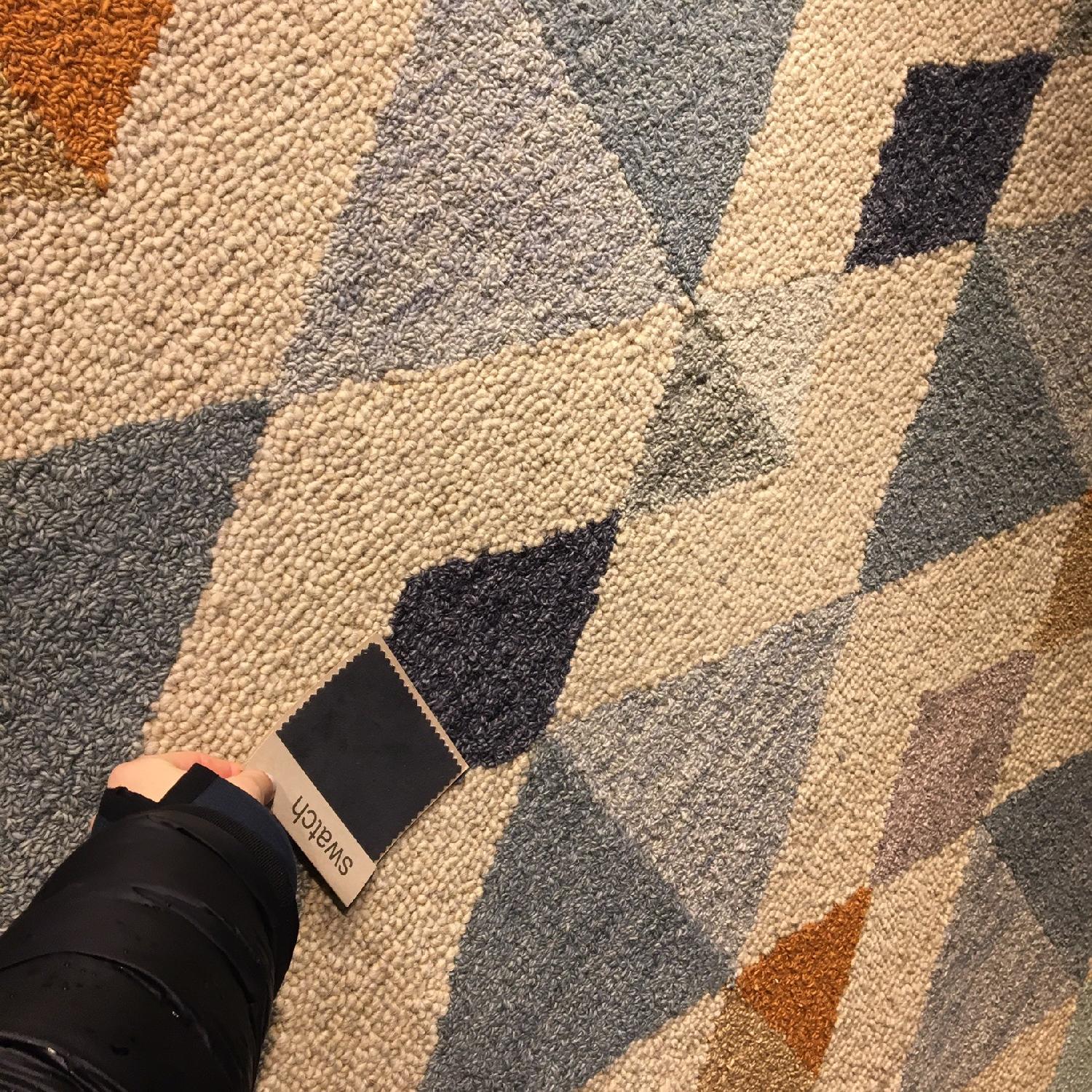 Crate & Barrel Orson Diamond Rug - image-12