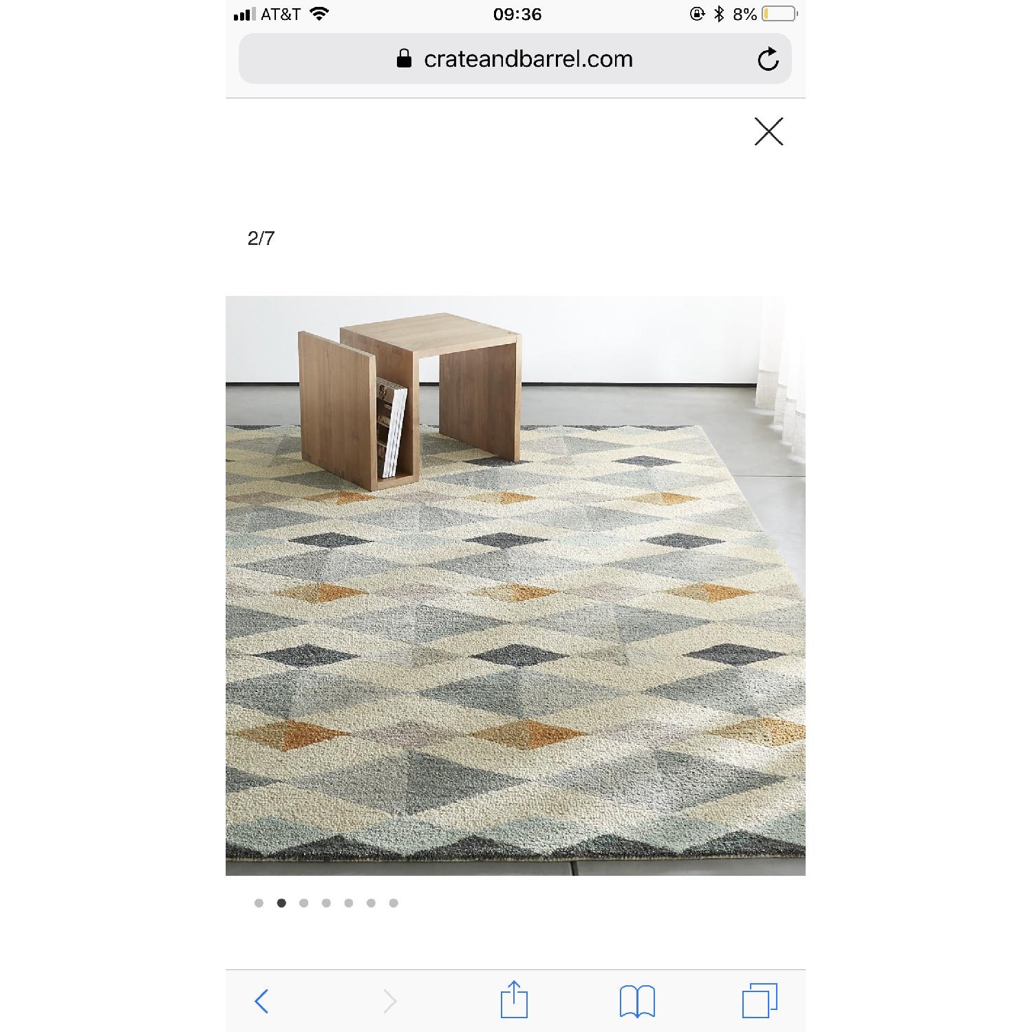 Crate & Barrel Orson Diamond Rug - image-13