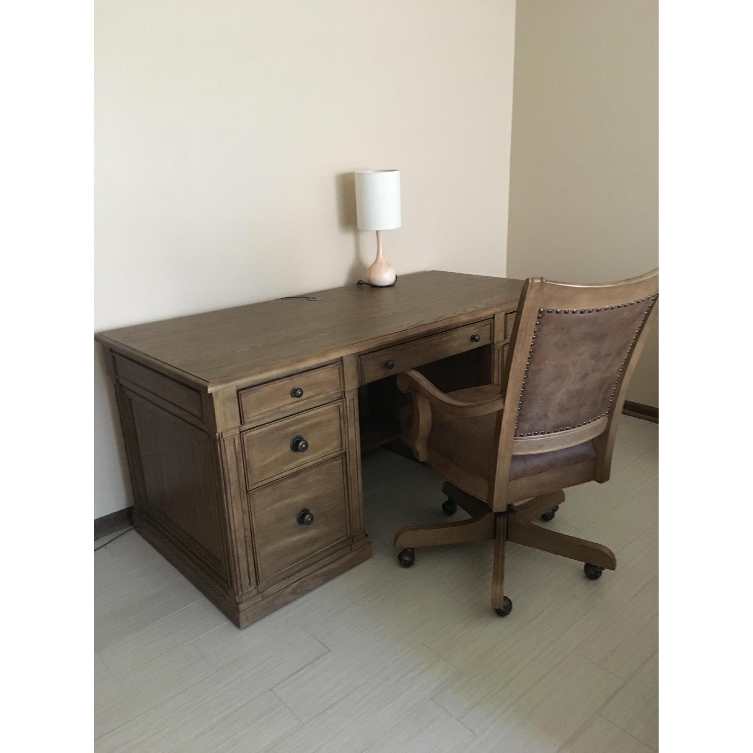 Macy's Sherborne Executive Desk & Chair - image-3