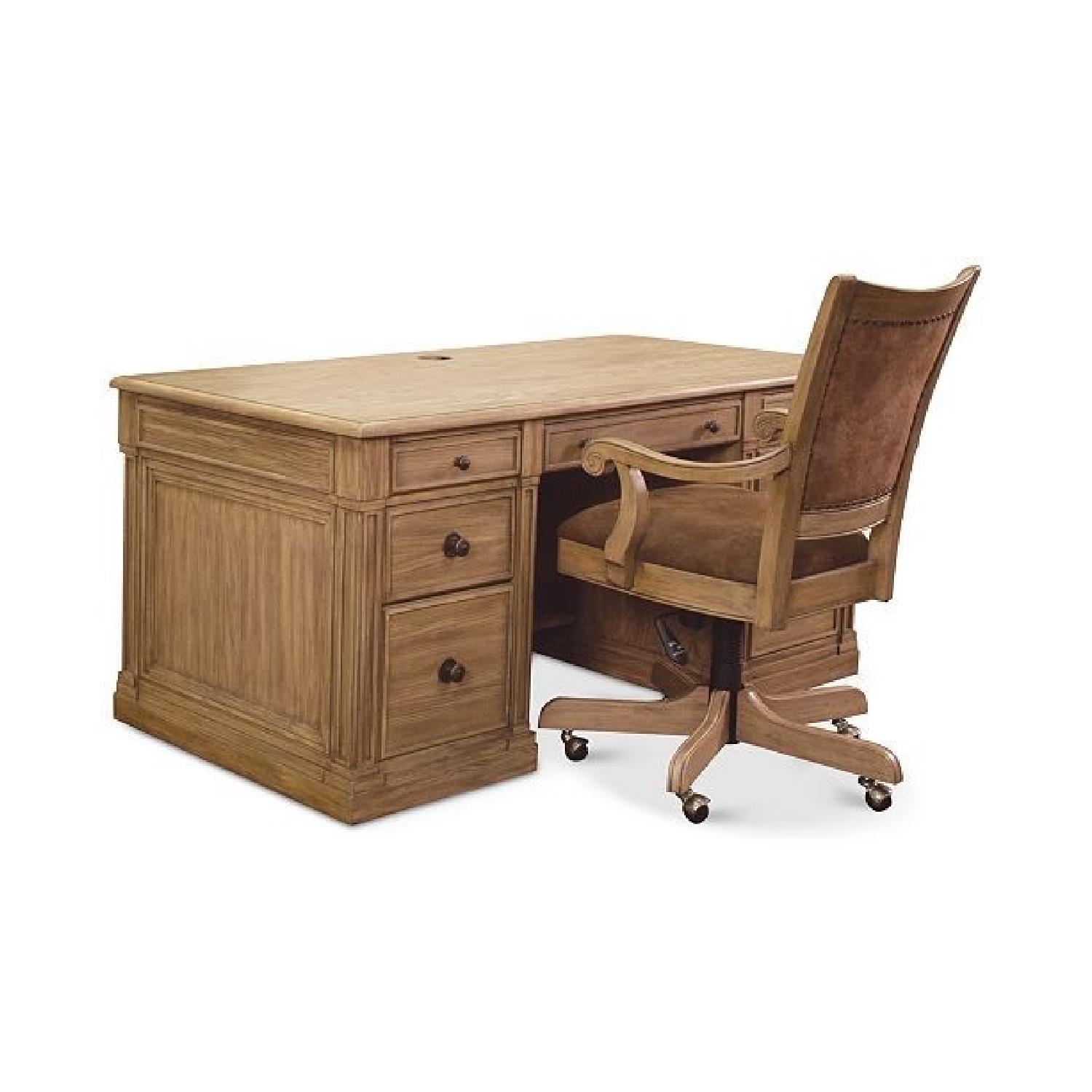 Macy's Sherborne Executive Desk & Chair - image-0