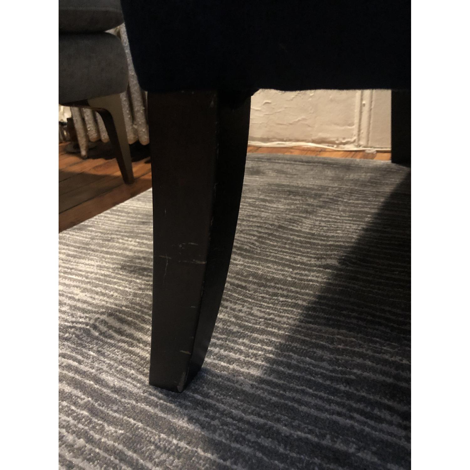 West Elm Elton Settee in Navy Performance Velvet - image-5