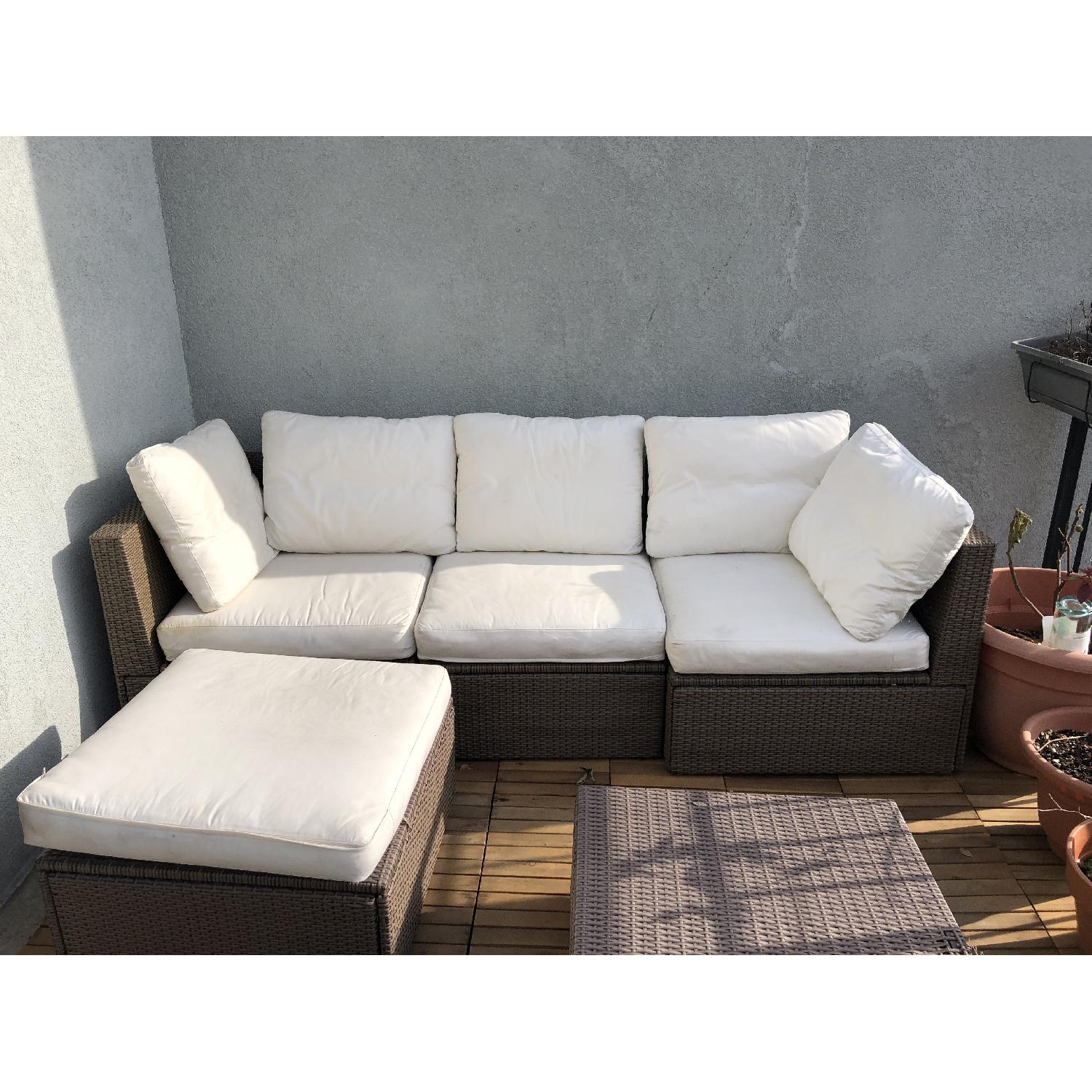 Ikea Arholma Outdoor Sectional Sofa w/ Cushions - image-2