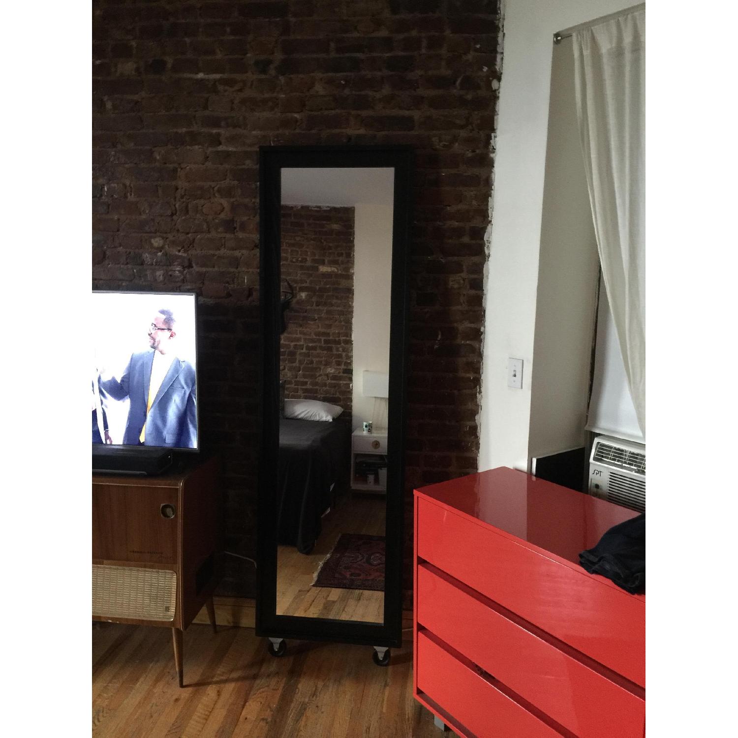 Leaning Wall Mirror on Wheels - image-5