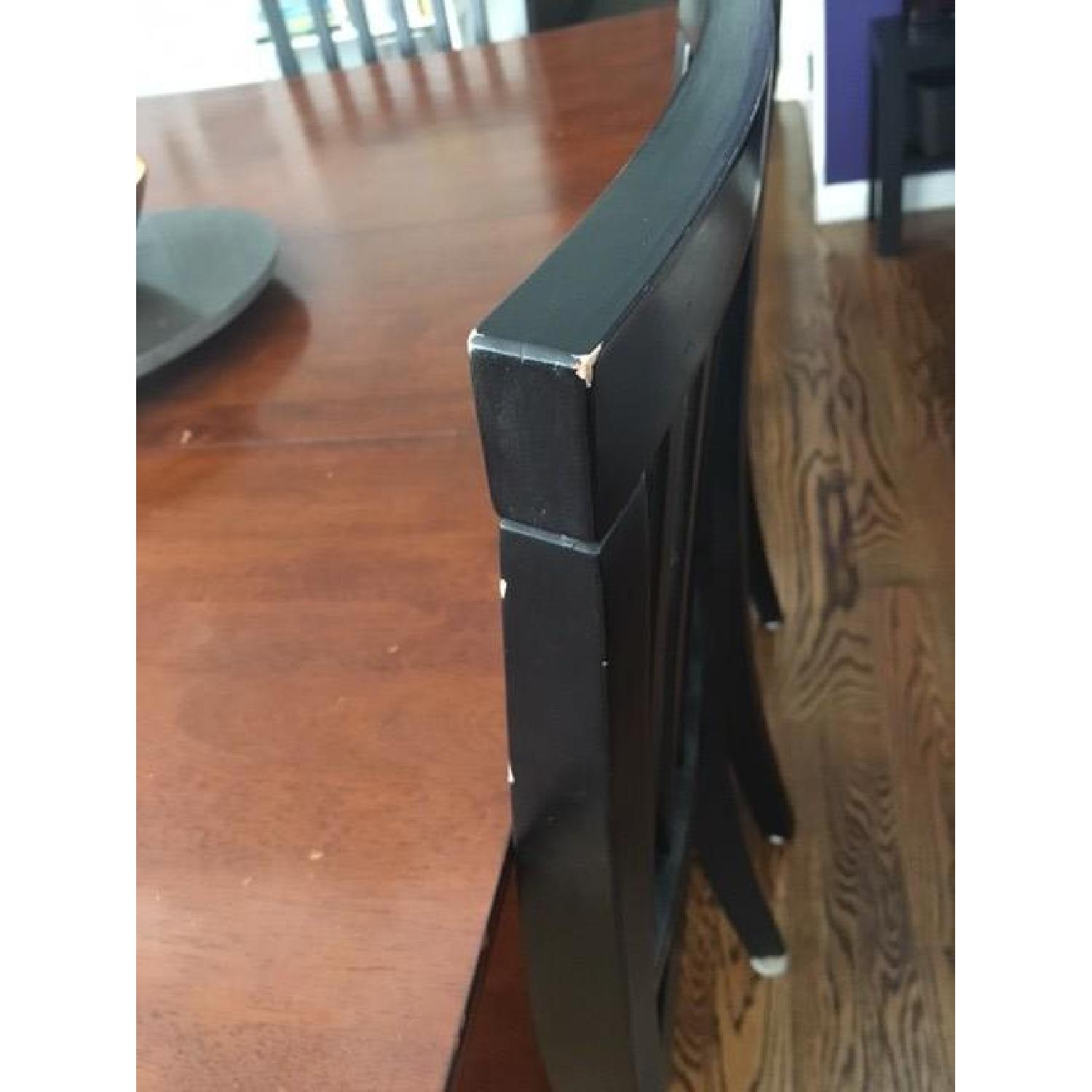 Black & Cherry Expandable Dining Table w/ 6 Chairs - image-4
