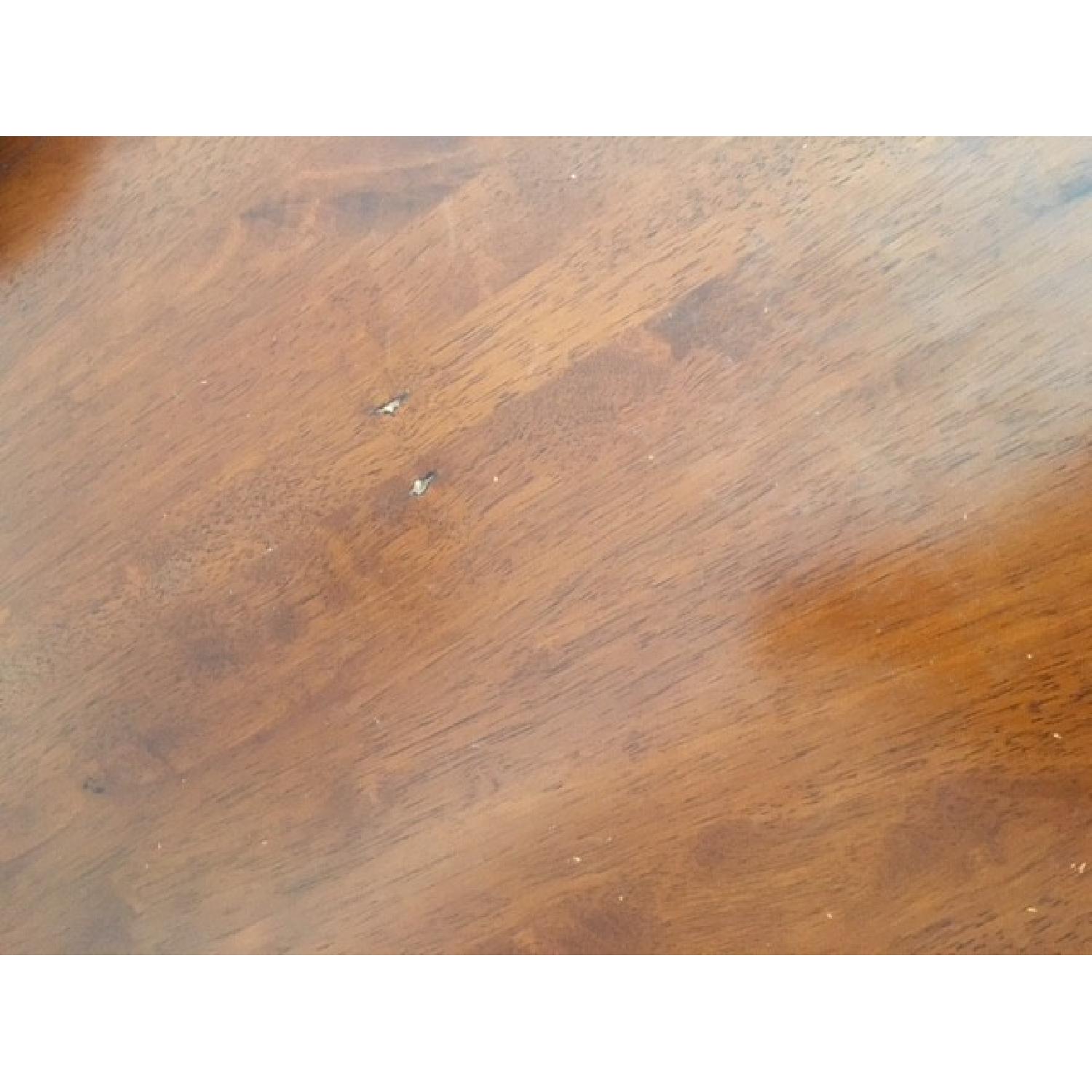 Black & Cherry Expandable Dining Table w/ 6 Chairs - image-6