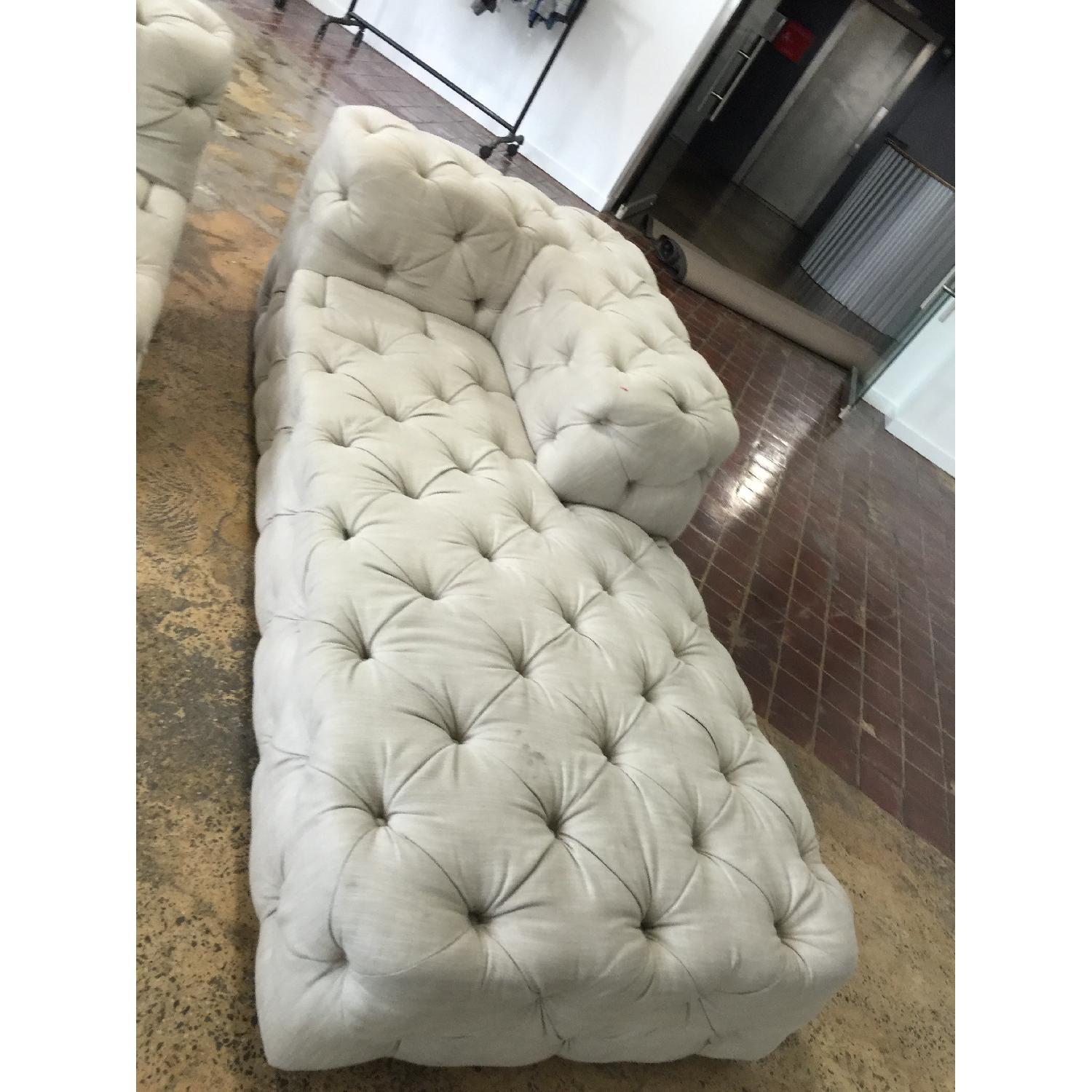 Restoration Hardware Soho Tufted U-Chaise Sectional - image-2