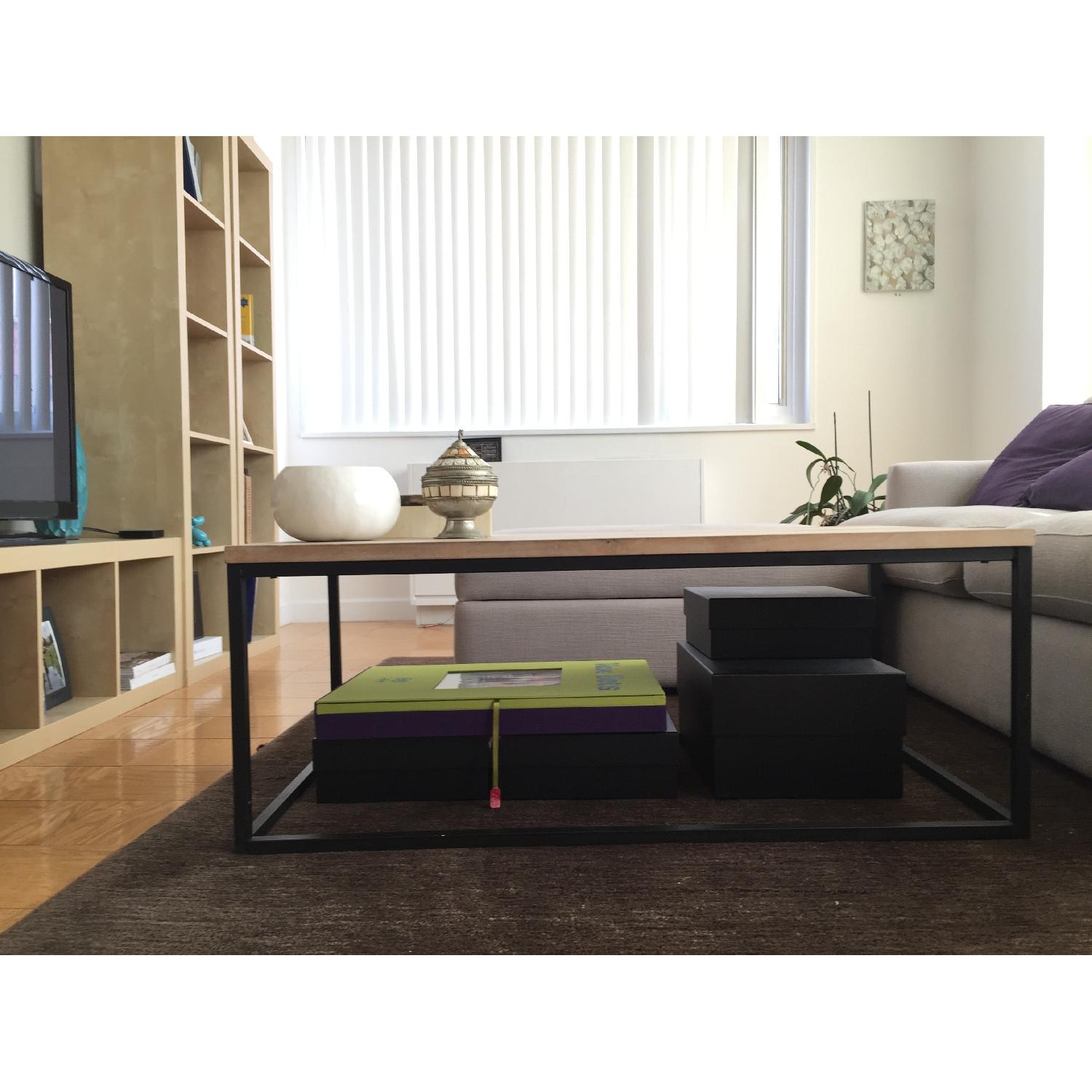 West Elm Box Frame Coffee Table - image-1