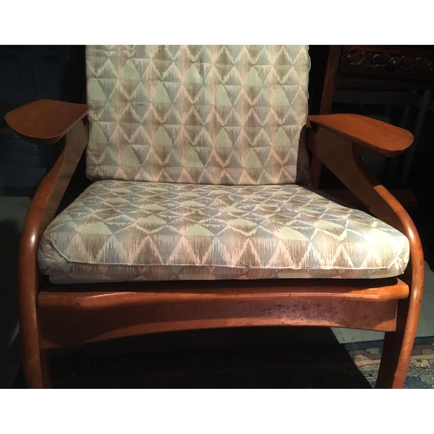 Mid Century Wood Acent Chair - image-2