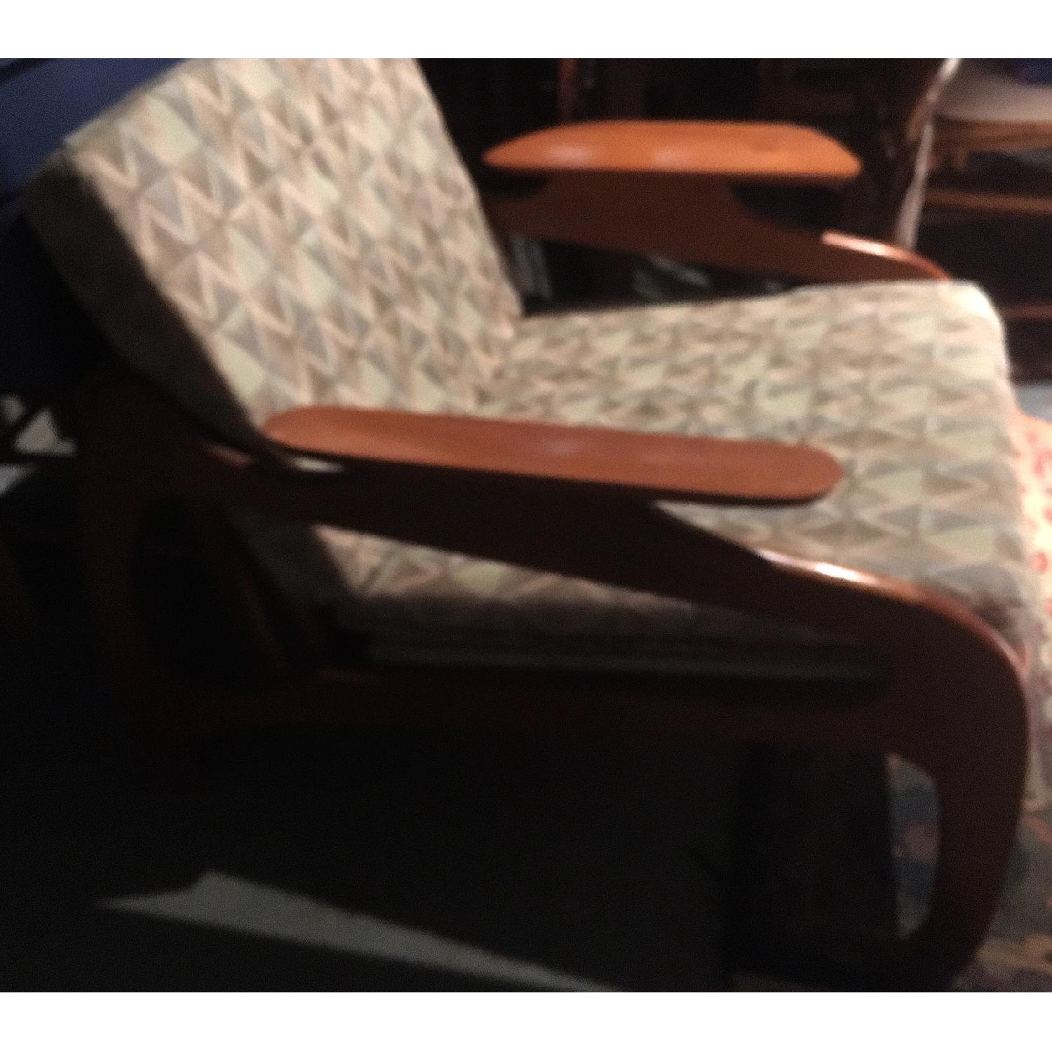 Mid Century Wood Acent Chair - image-3