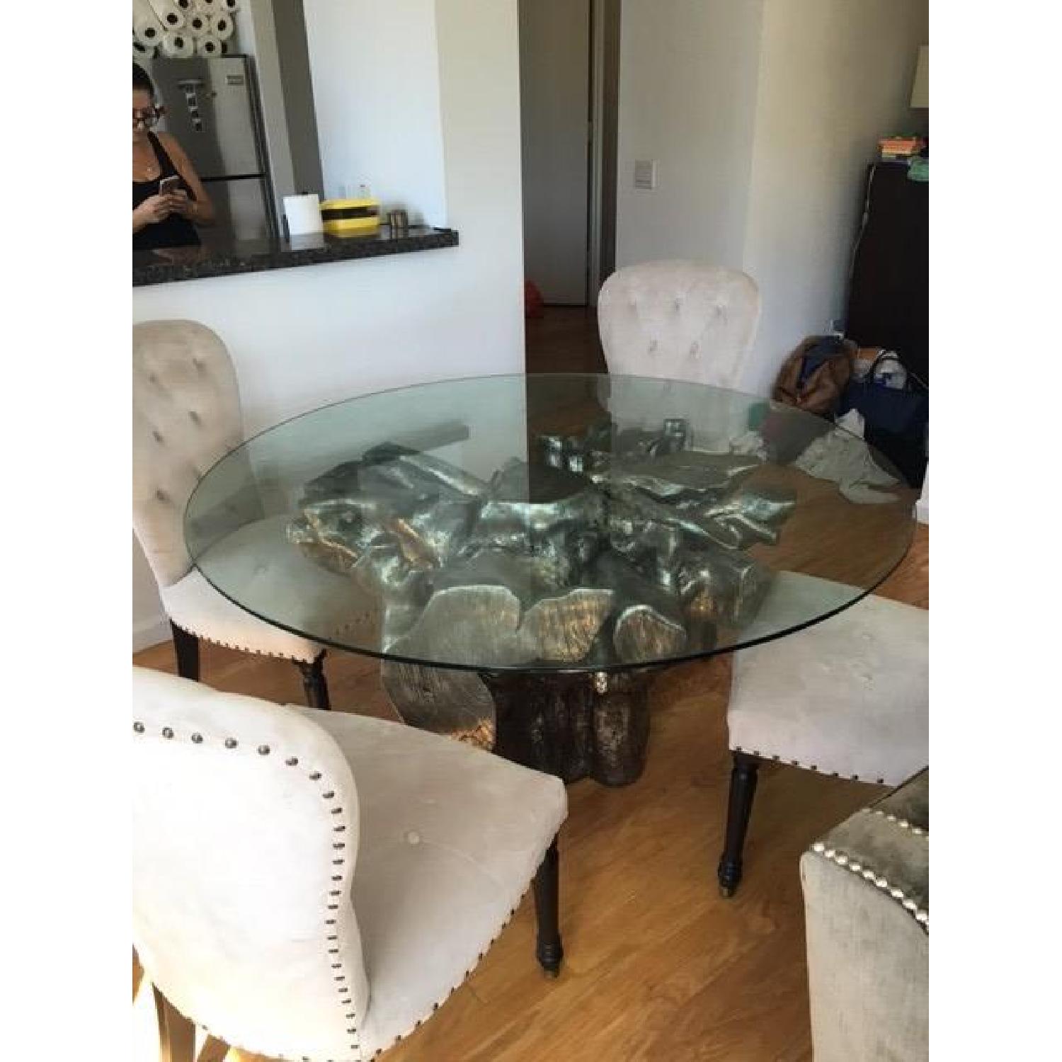 Z Gallerie Dining Table w/ 4 Chairs - image-1