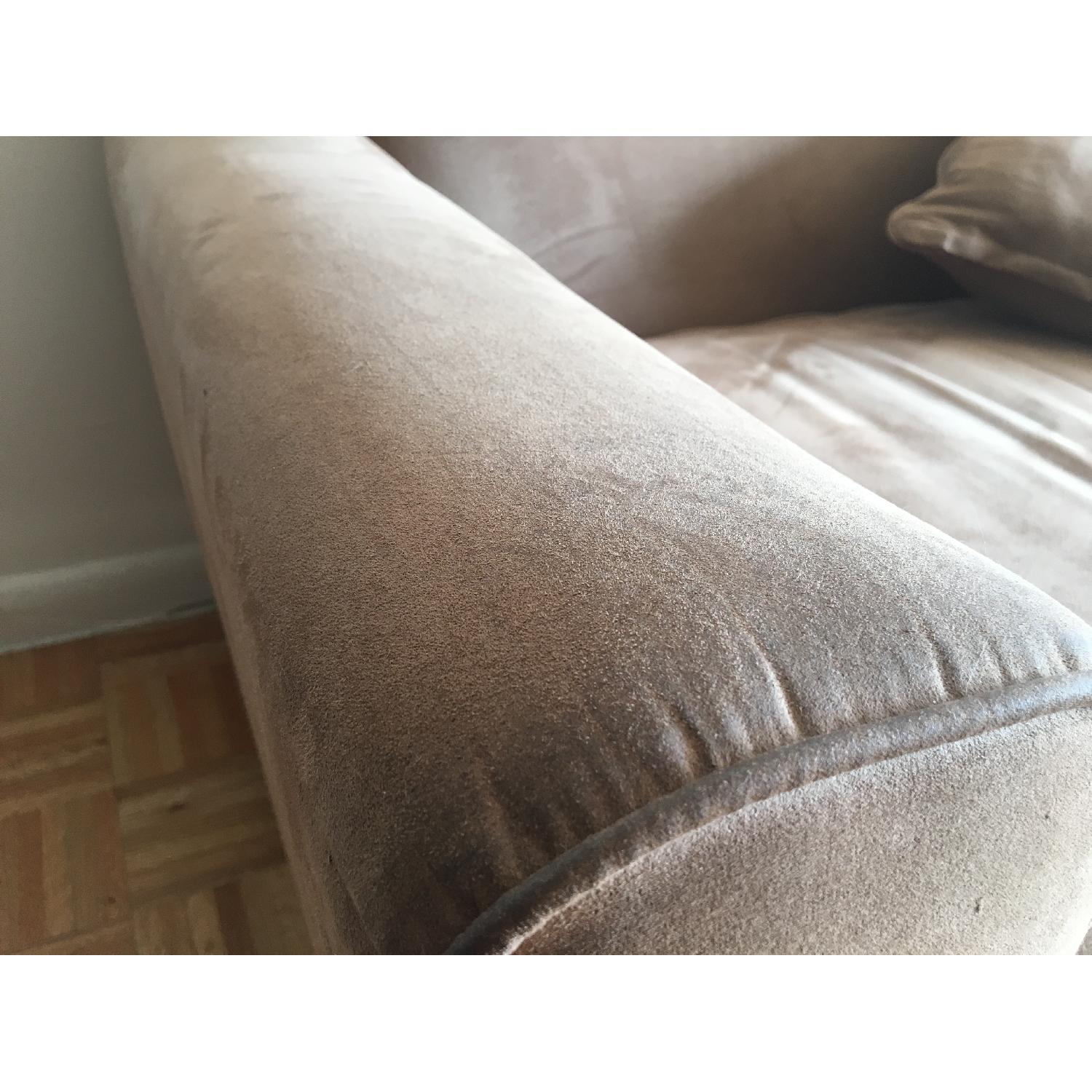 Macy's Beige Sofa + Armchair - image-5