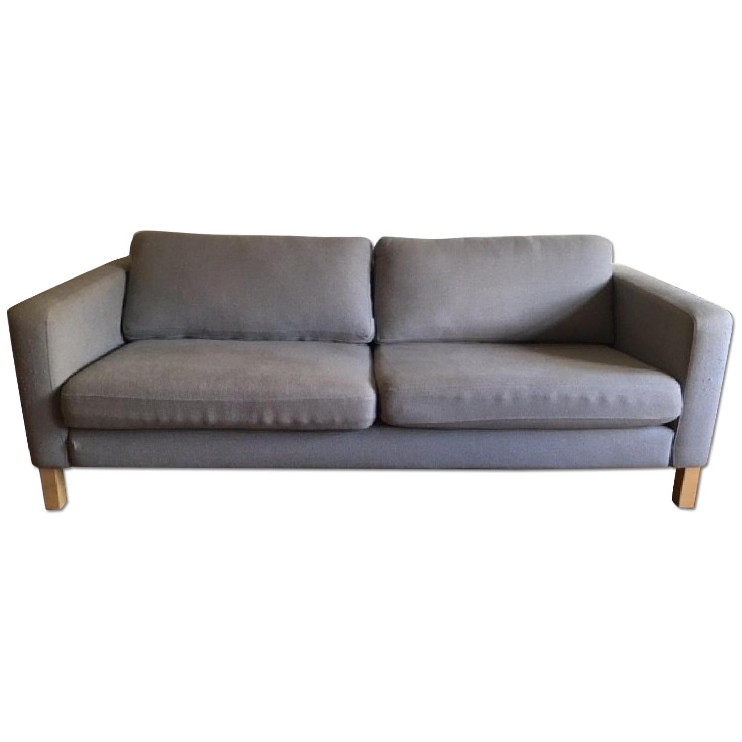 Ikea Karlstad Grey Modern Sofa AptDeco